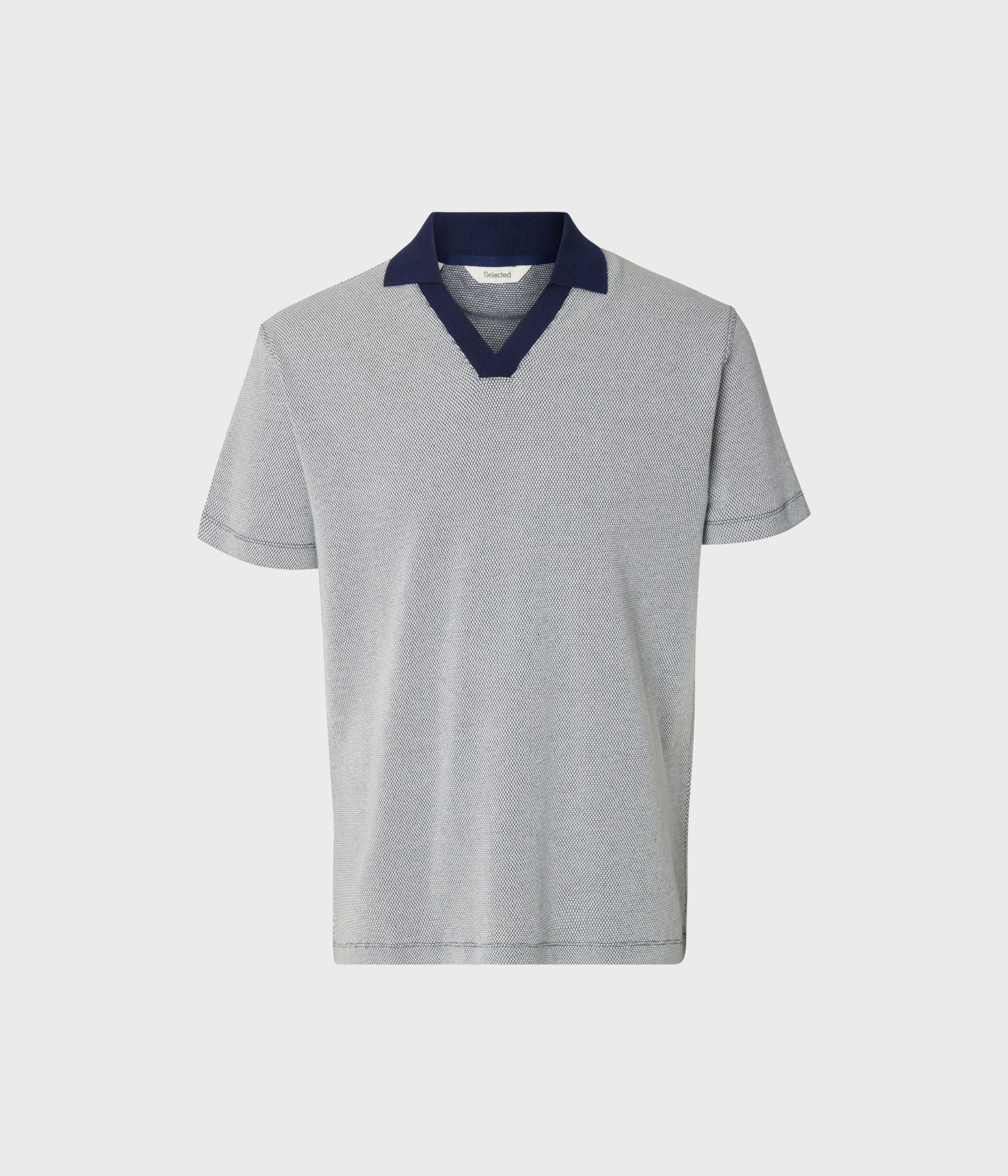 Slhkai Ss Polo (Ocean Cavern Stripes:Egret)
