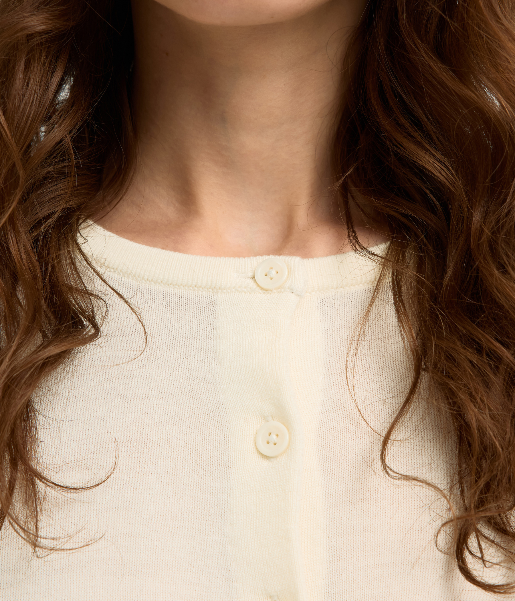 SLFTHEA LS KNIT MERINO CARDIGAN NOOS (EGRET)