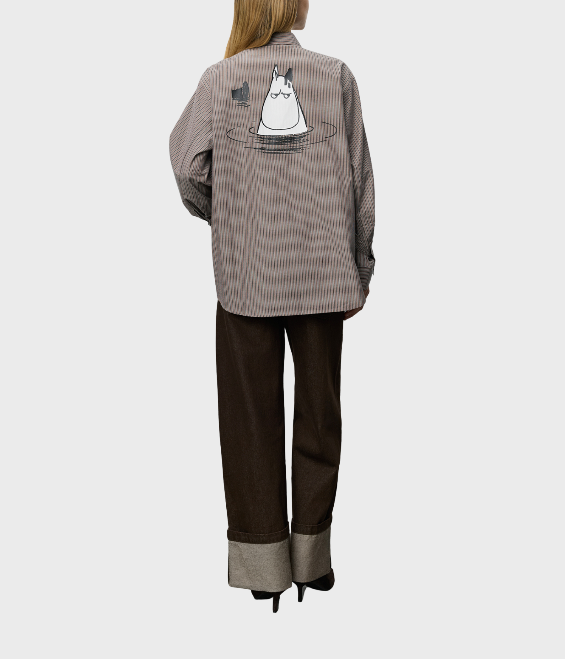 Abbysw Moomin Shirt (7113 Brown Striped)