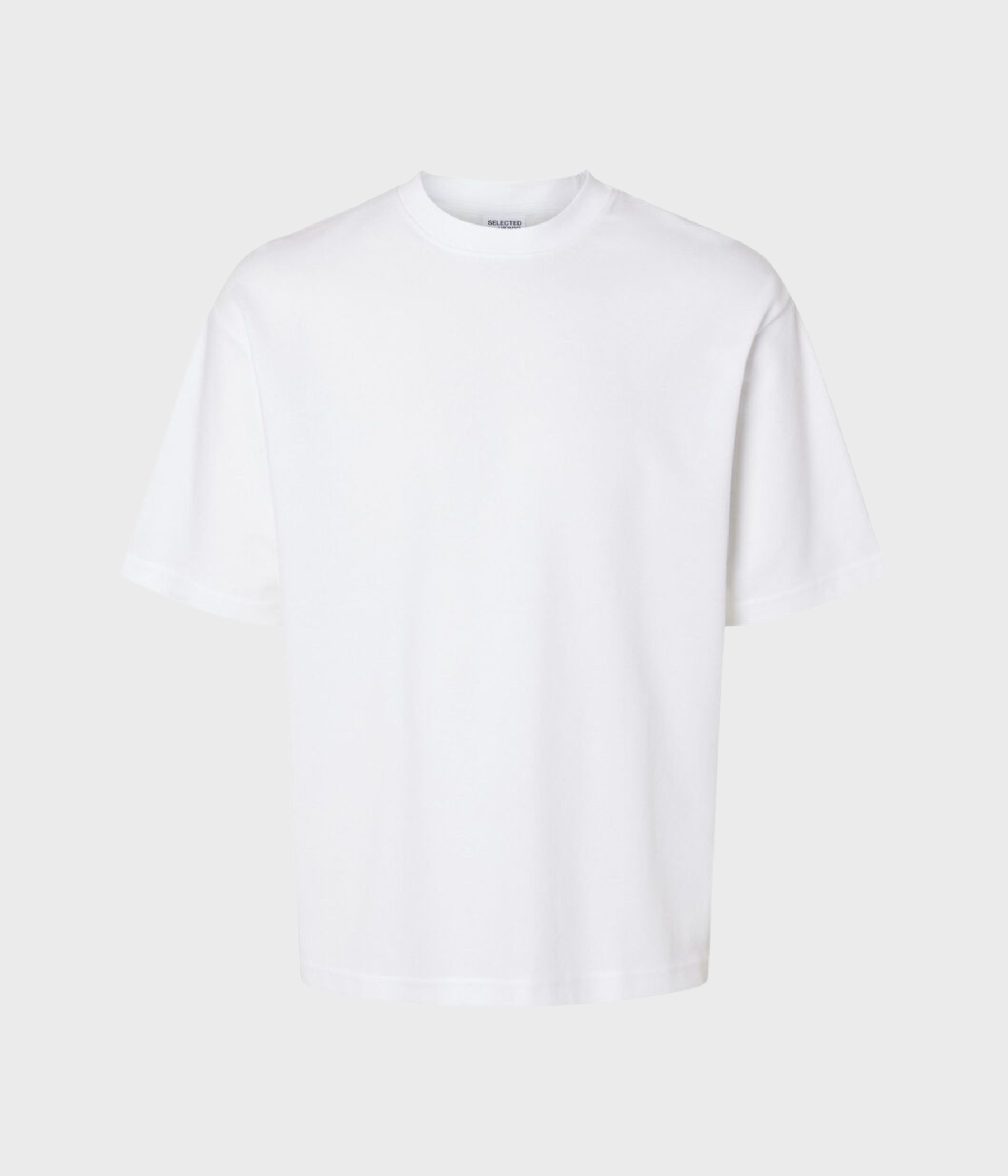 SLHLOOSEOSCAR SS O-NECK TEE NOOS. (Bright White)