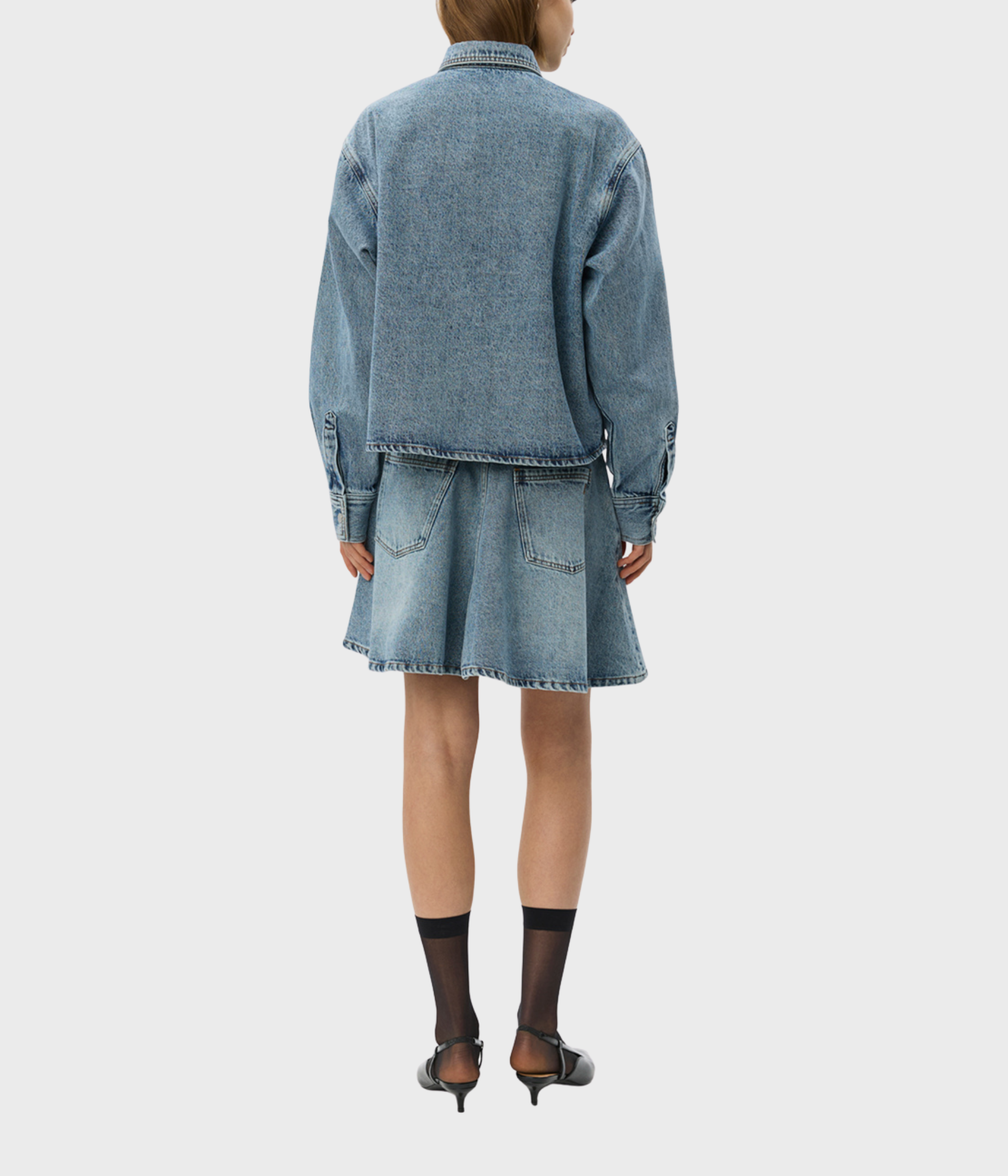 NASHSW DENIM BOXY SHIRT JACKET (5036 Blue) - D.O. Design Only