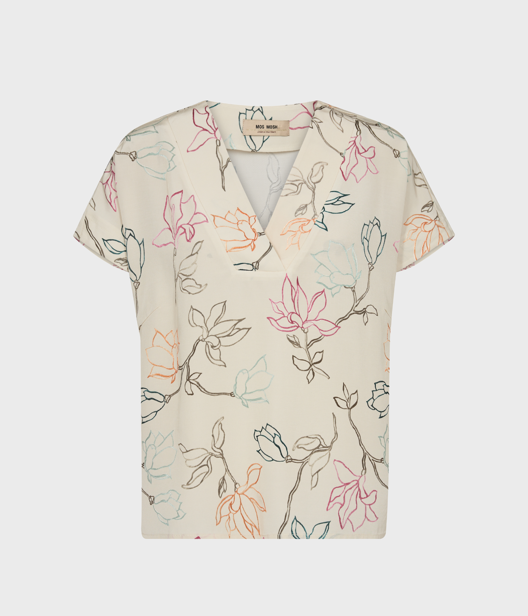 Mmmargie Leavy Blouse (180 Ecru)
