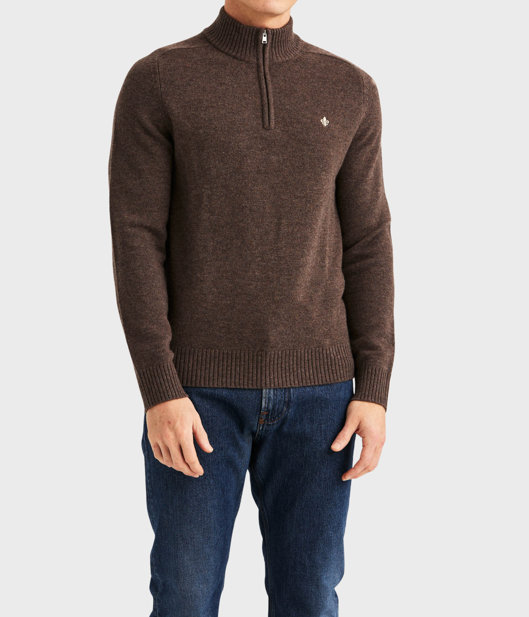 Hertford Half Zip (84 Brown)