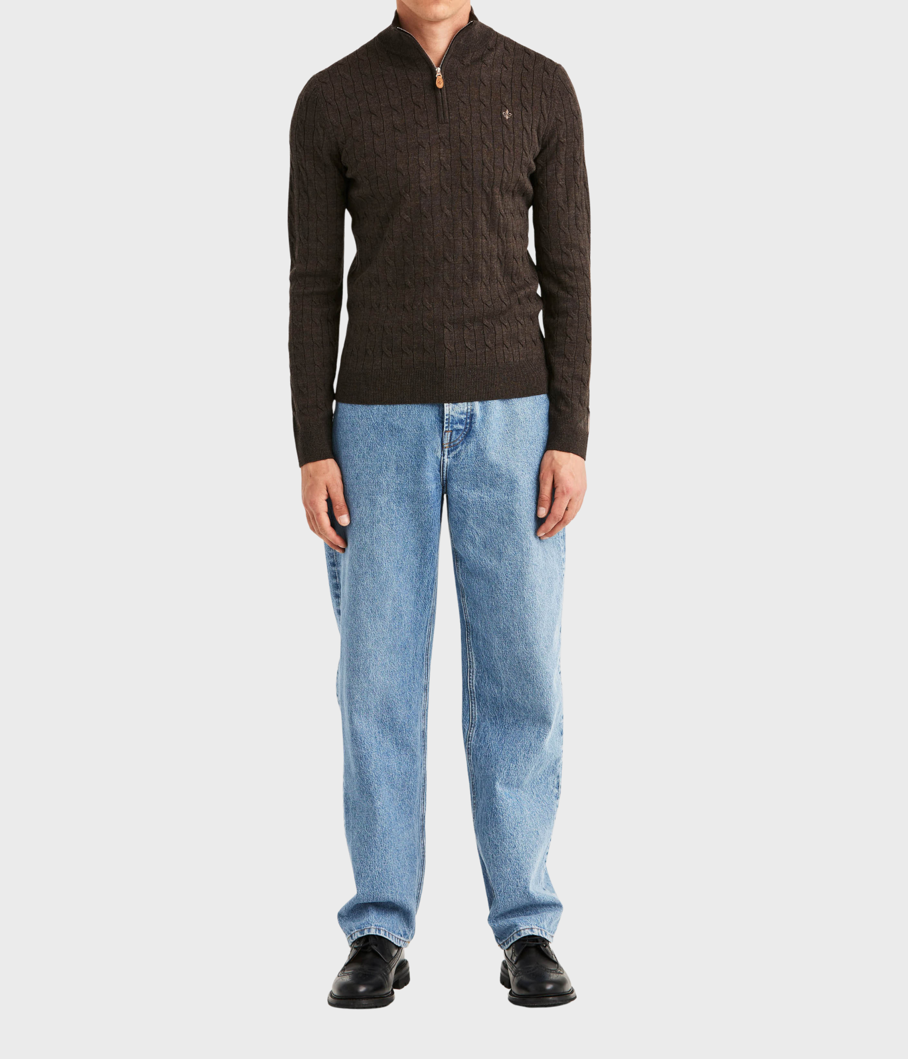 Merino Cable John Zip (88 Brown)