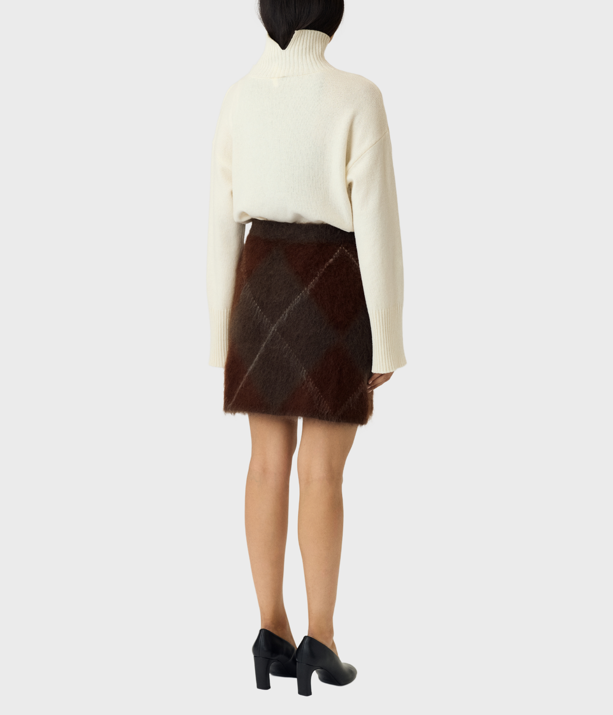 Yasargy Hw Mohair Blend Knit Skirt S. (Coffee Bean)