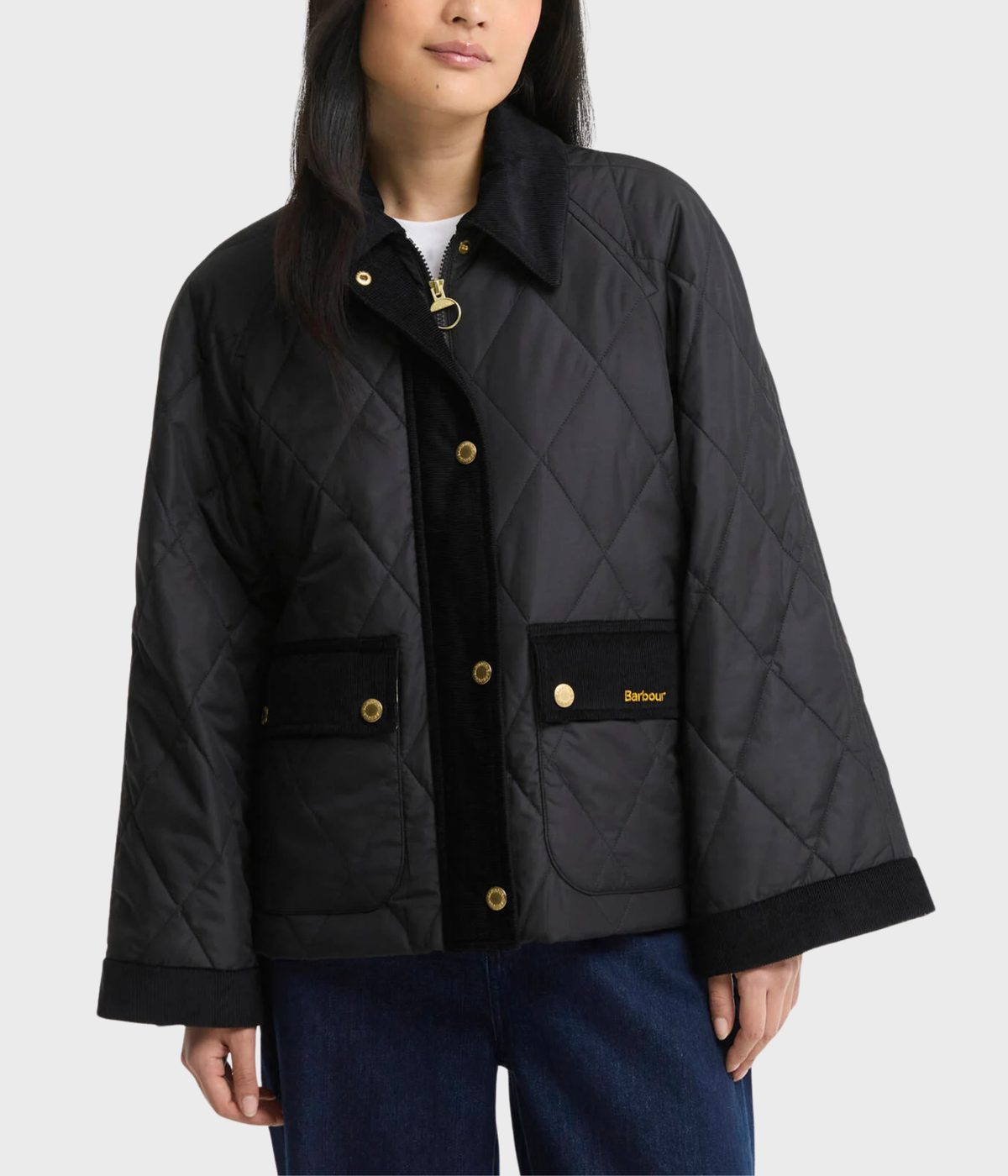 Barbour Kilnwick Quilted Jacket (BK11 Black/Ancient)