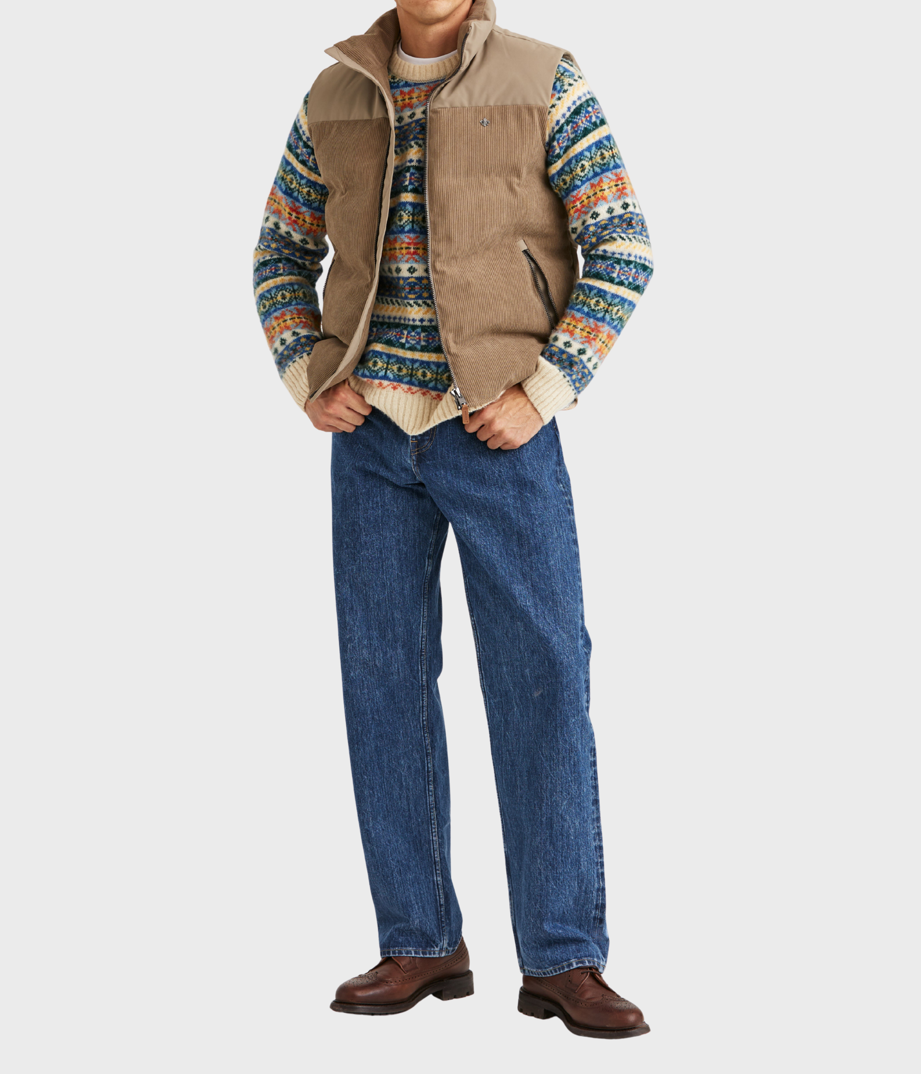 Catton Puffer Vest (06 Khaki)