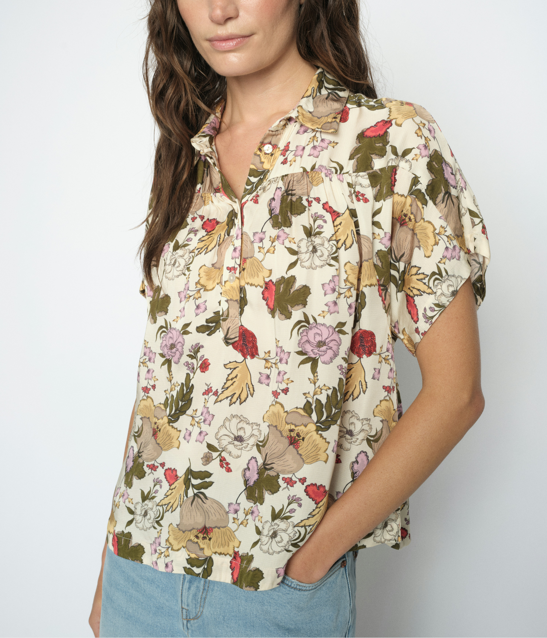 Mmwinie Flowwi Blouse (180 Ecru)
