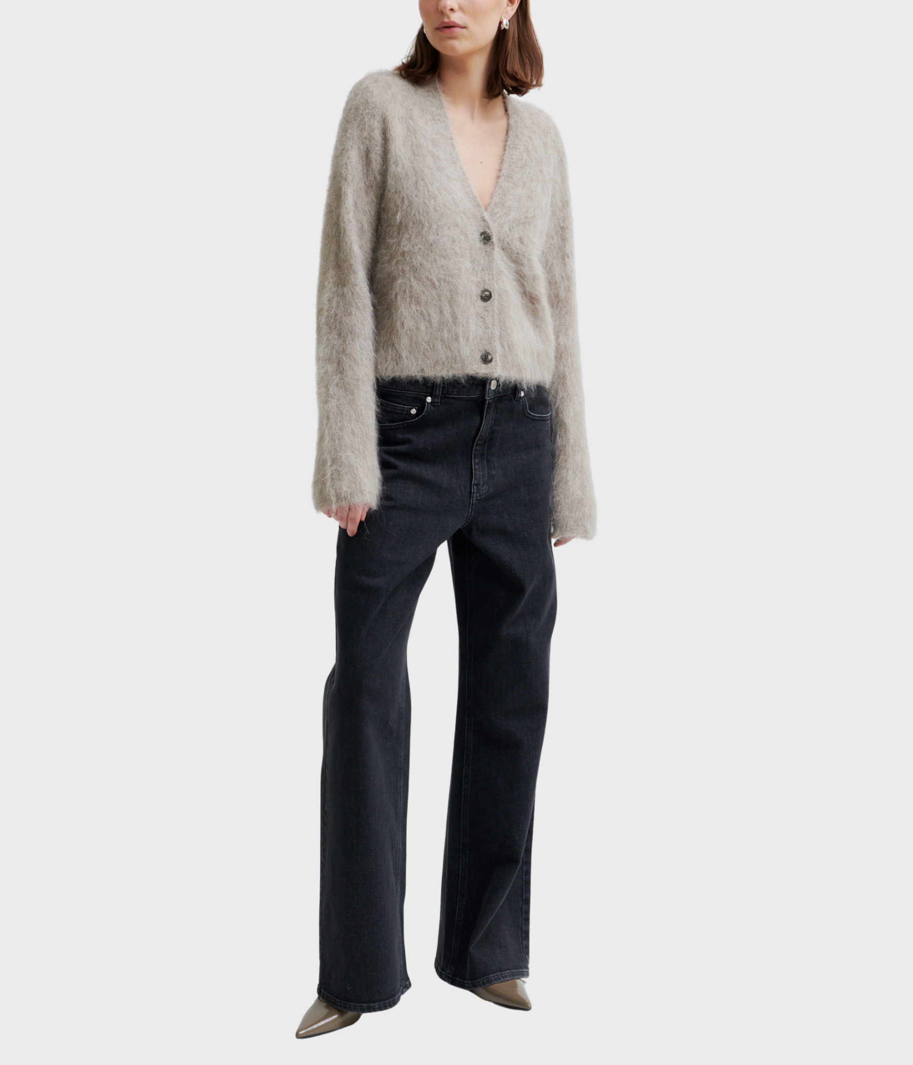 Karla Knit Cardigan. (1043 Pumice Stone)
