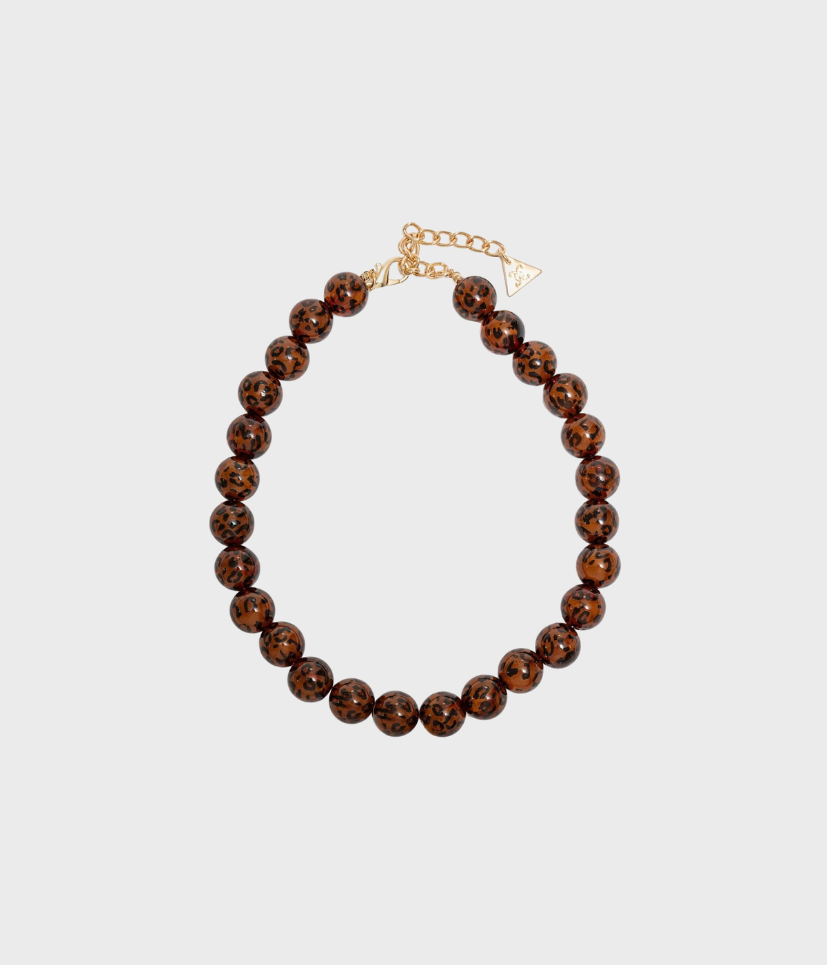 Zuri Bead Necklace (Leo Brown)