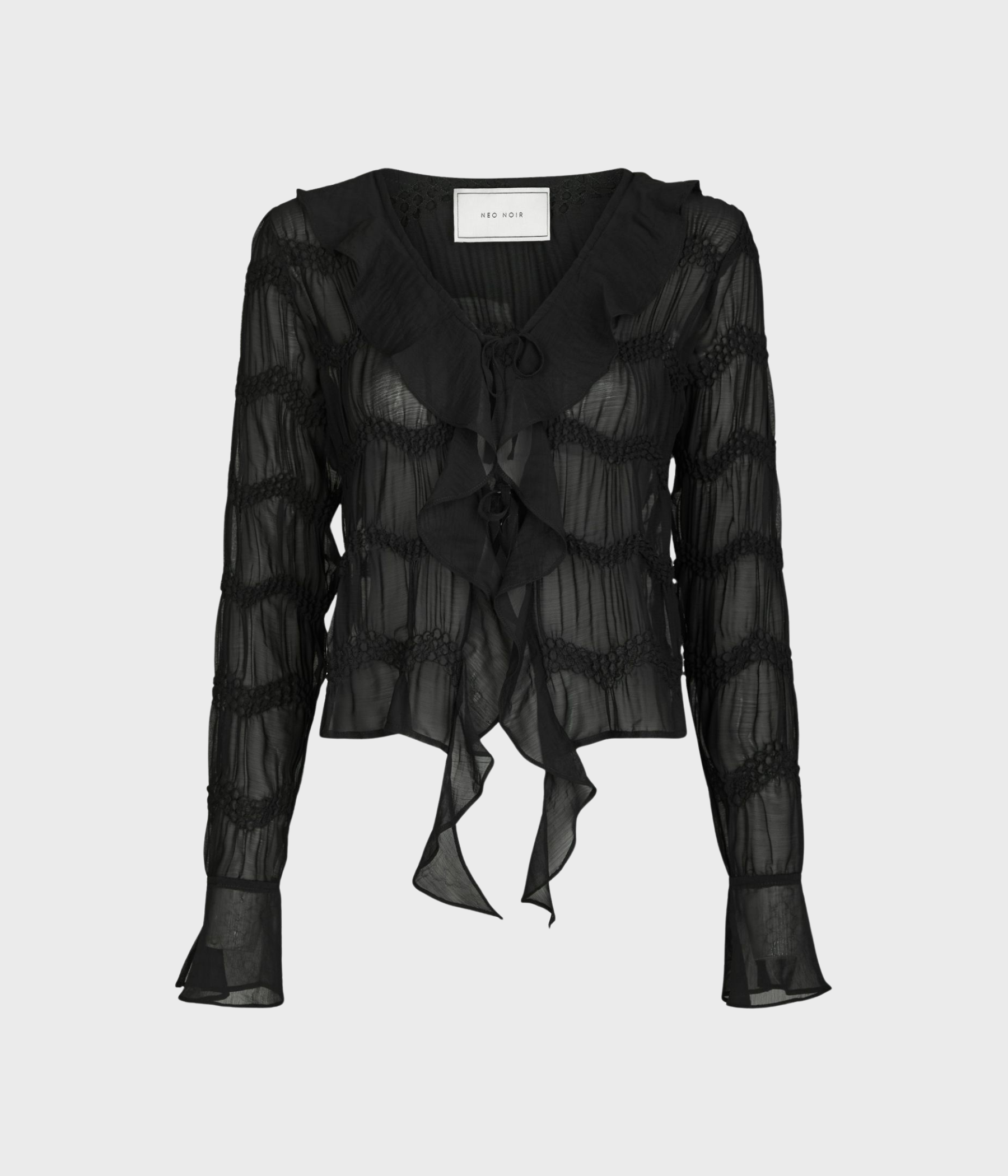 Anika Crepe Chiffon Blouse (Black) - D.O. Design Only