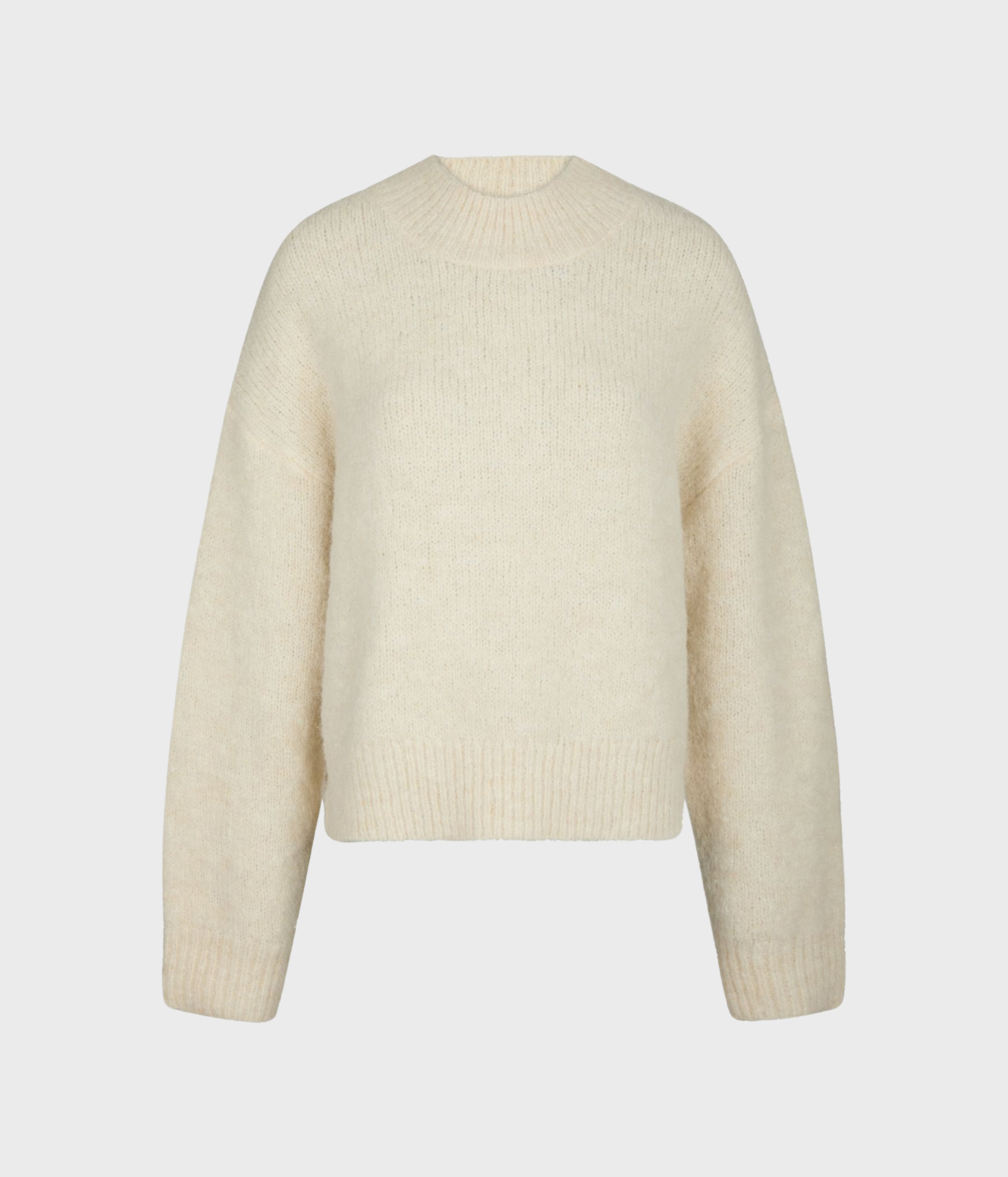 Paulina Fluffy Knit Blouse (121 Off White)