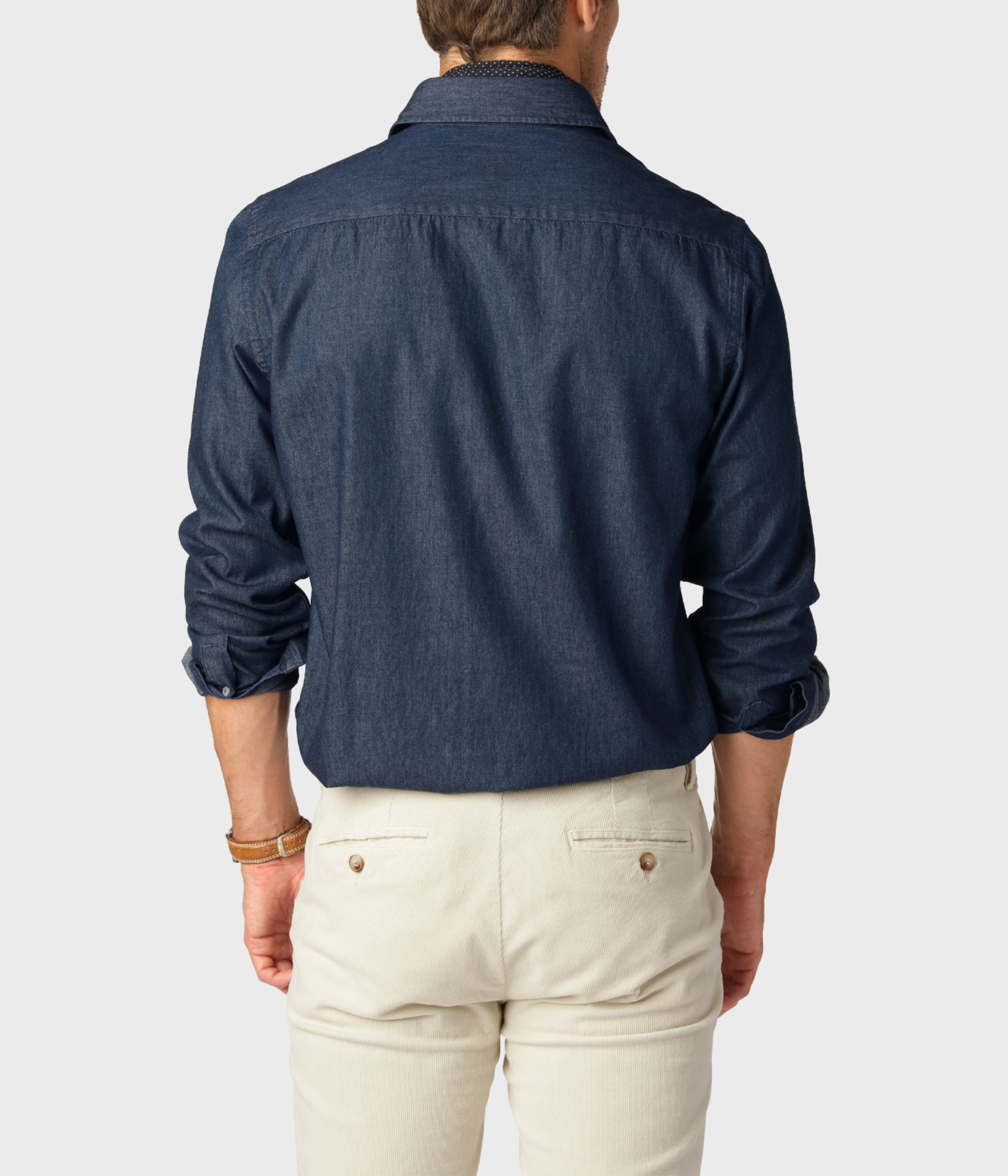 Dressed Denim Shirt. (Denim blue)