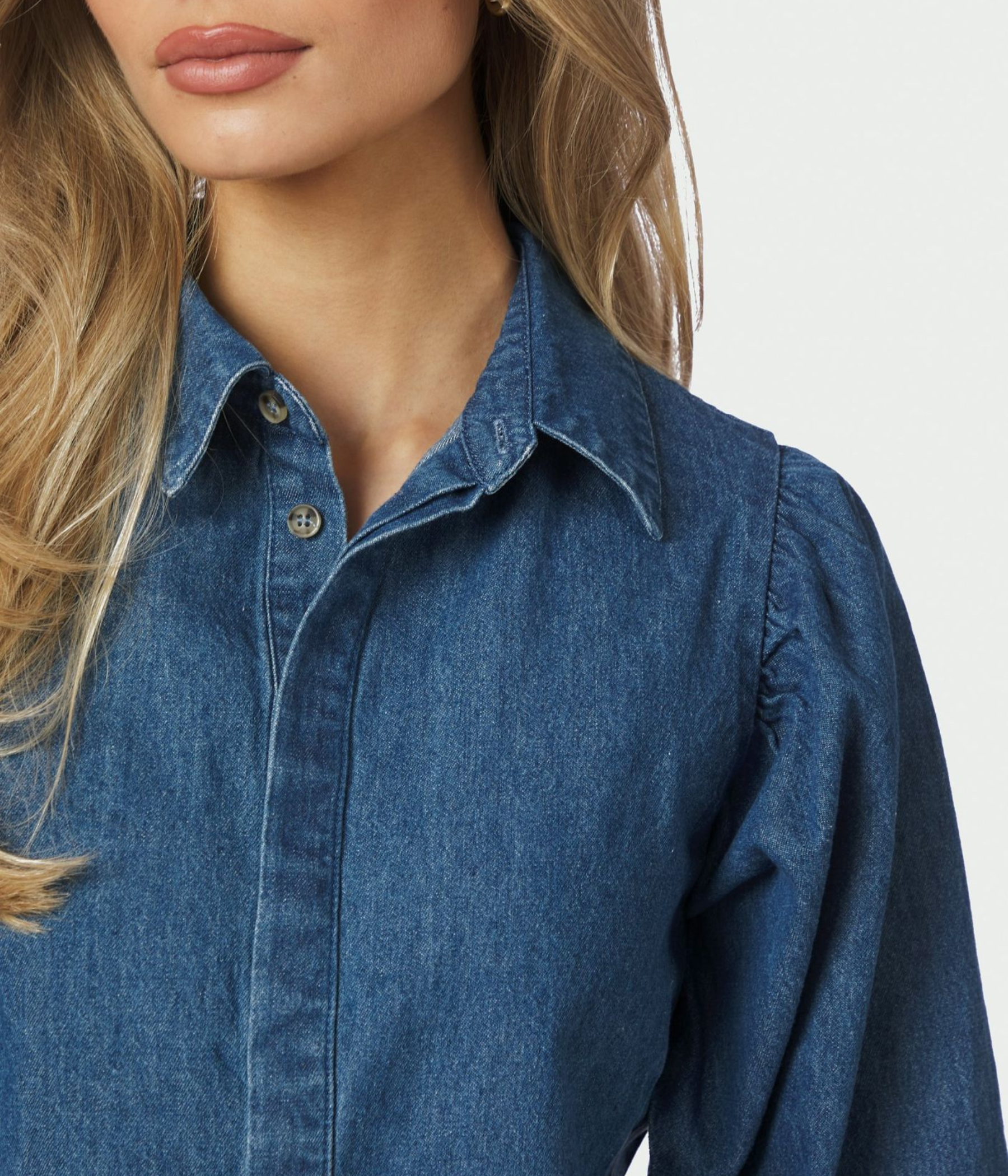 Wandana Denim Blouse (140 Blue)