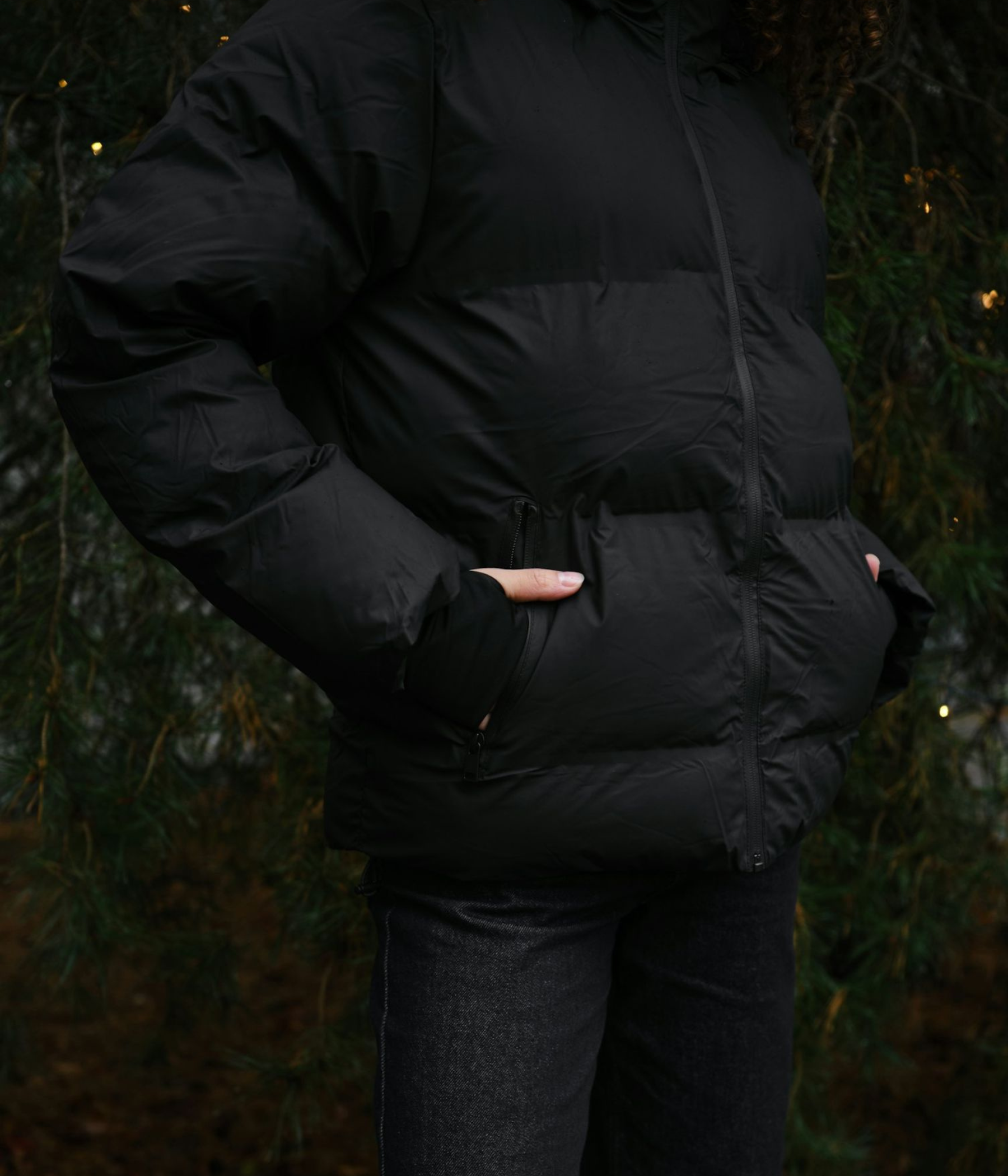 Fox C Puffer Jacket (100 Black)
