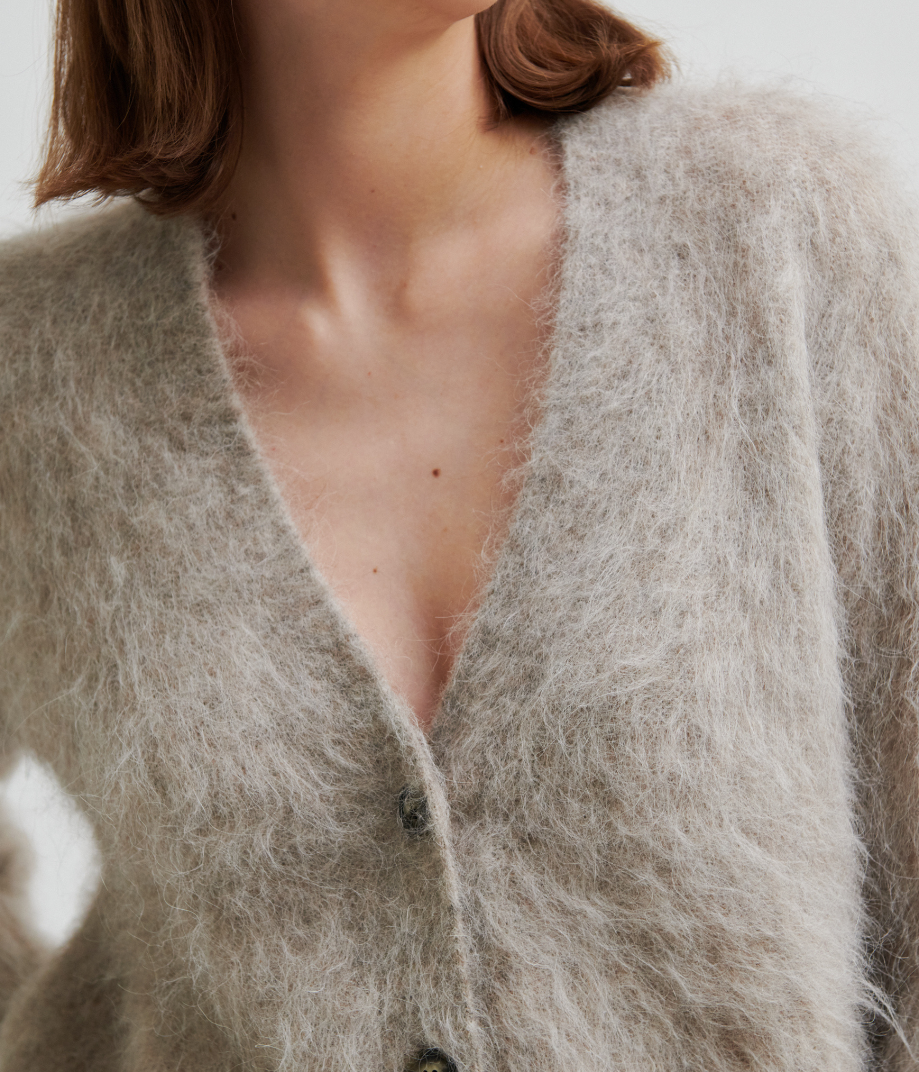 Karla Knit Cardigan. (1043 Pumice Stone)
