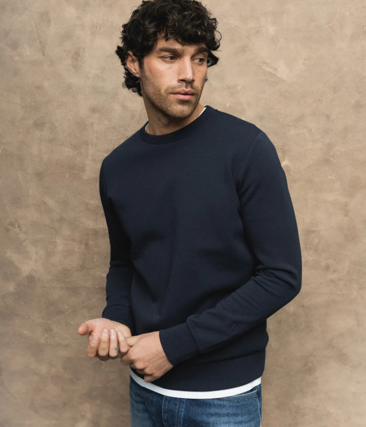 Mmgabel Crew Neck Sweat (468 Salute Navy)