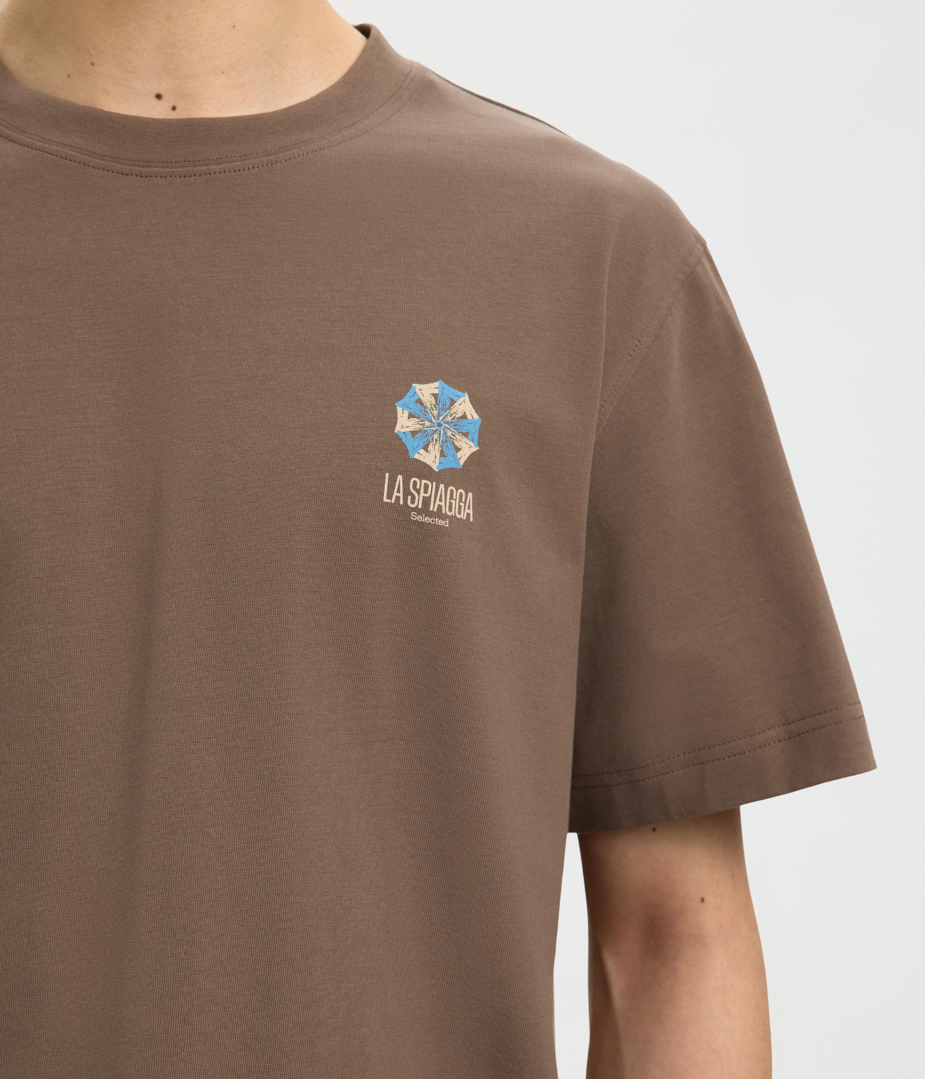 SLHMAX GRAPHIC SS O-NECK TEE (CHOCOLATE CHIP) - D.O. Design Only