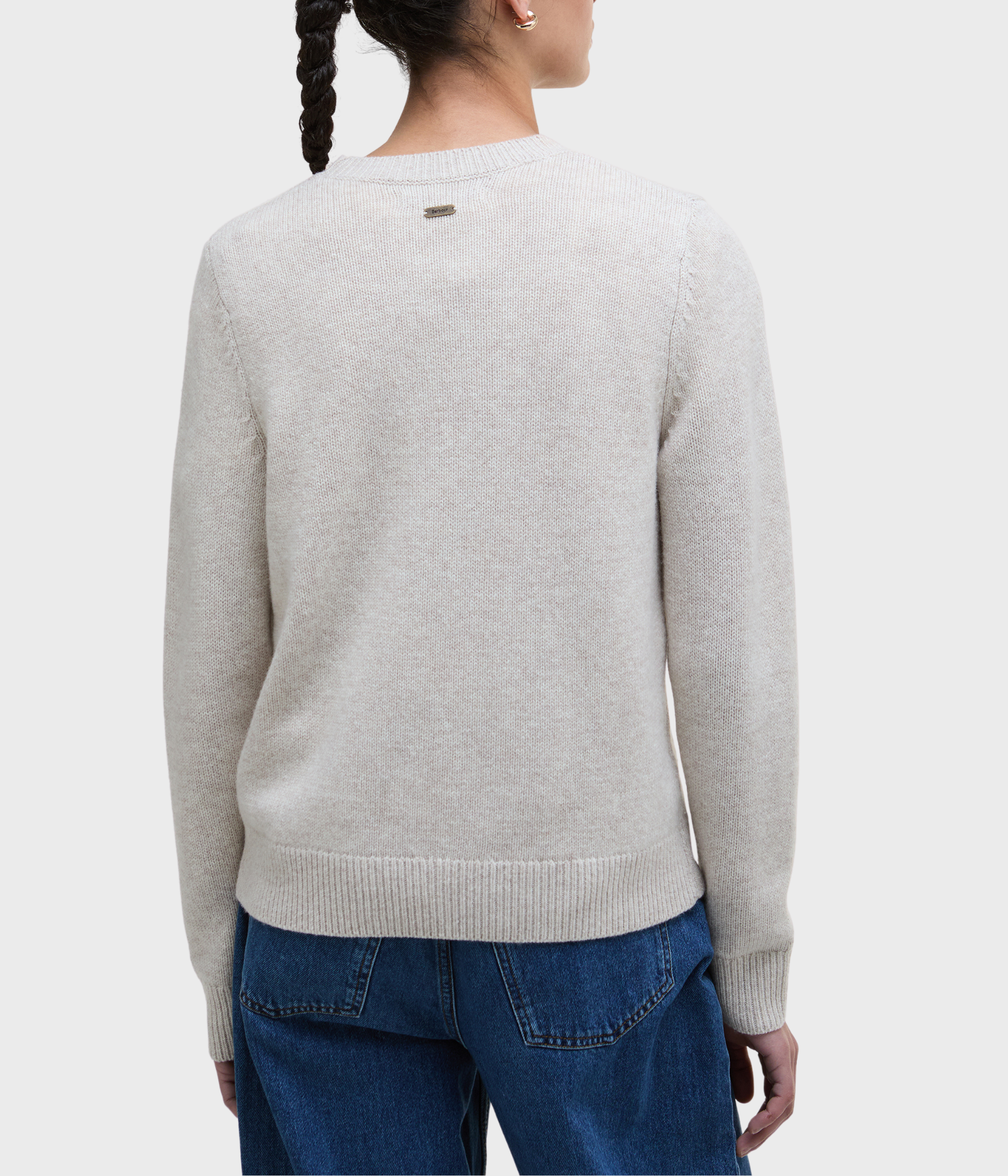Barbour Woodhouse Knitted Jumper (ST53 Oatmeal)