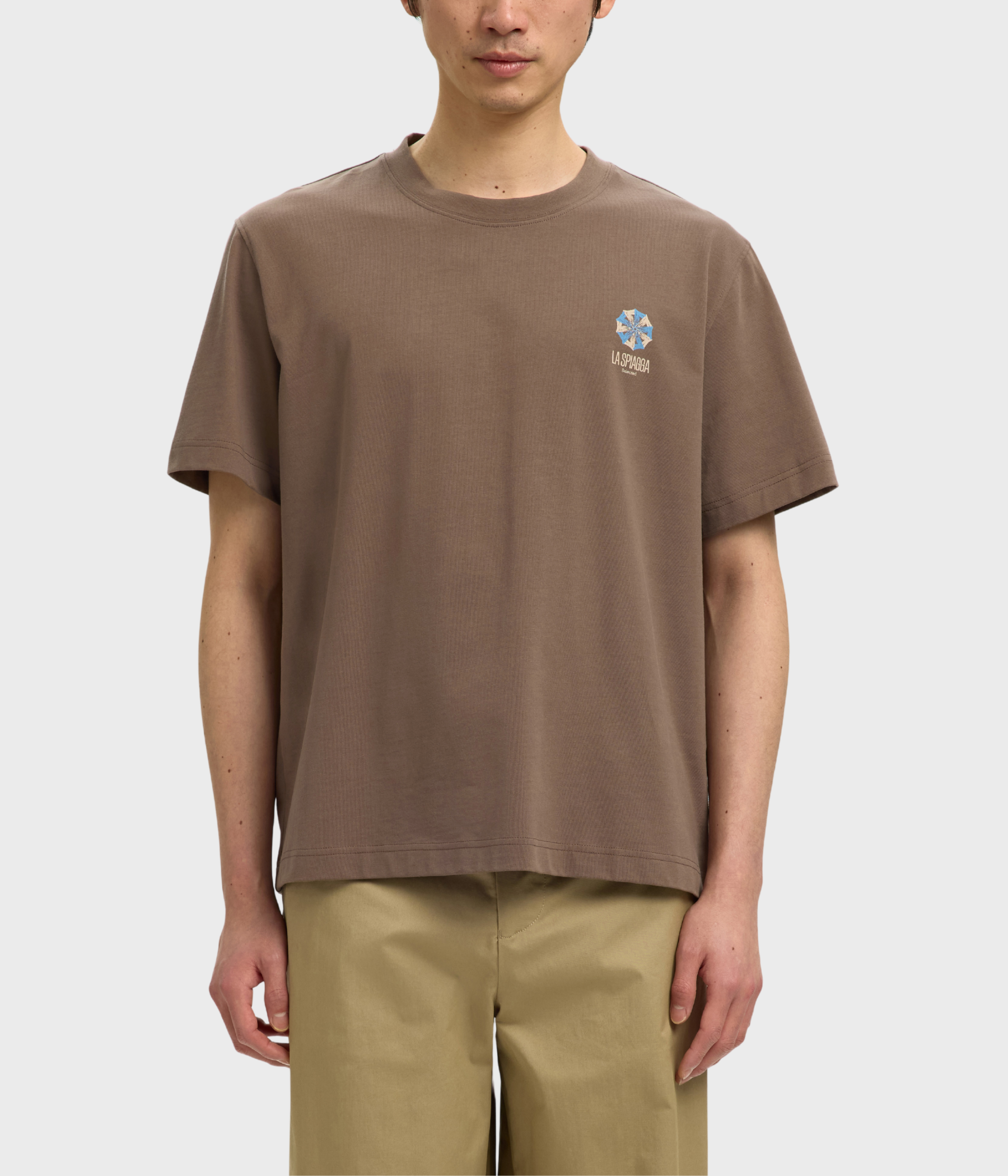 SLHMAX GRAPHIC SS O-NECK TEE (CHOCOLATE CHIP) - D.O. Design Only
