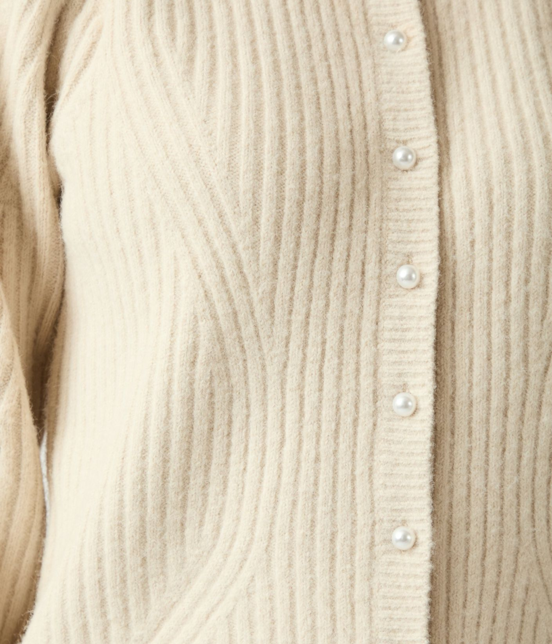 Puli Knit Cardigan (124 Ivory)