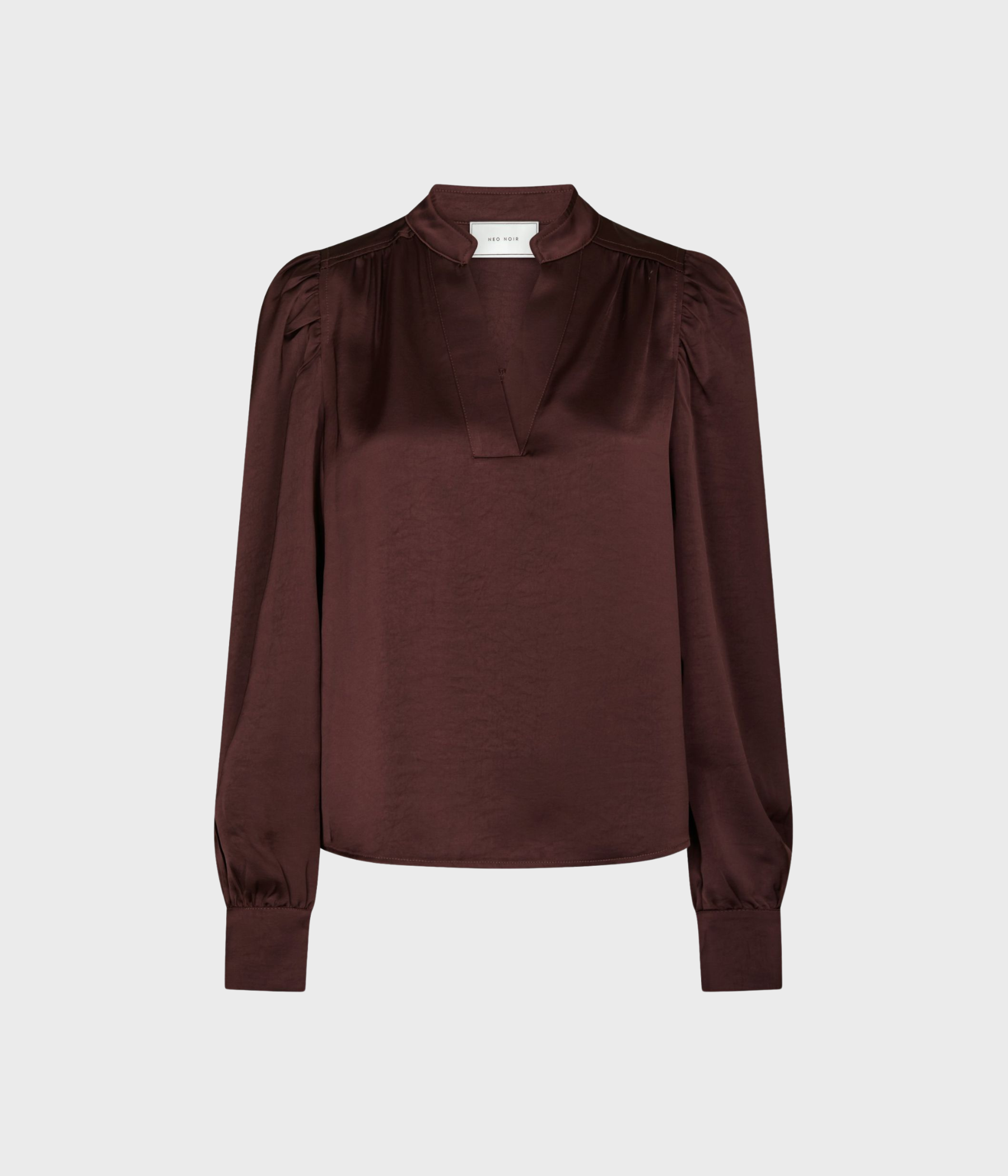 Rosslyn Heavy Sateen Blouse. (174 Burgundy)