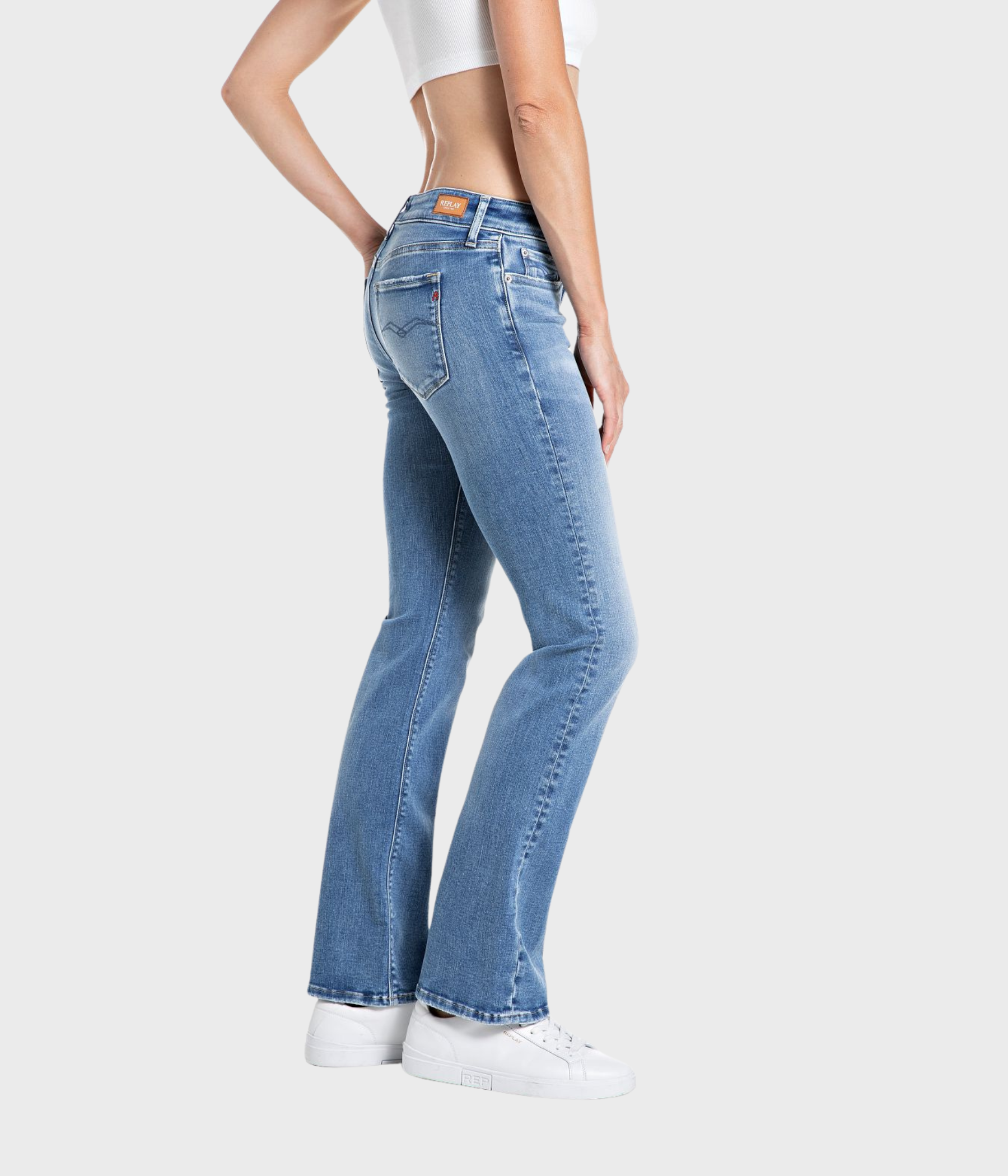 NEW LUZ BOOTCUT (007 DARK BLUE medium tone enzymatic stone wash) - D.O. Design Only