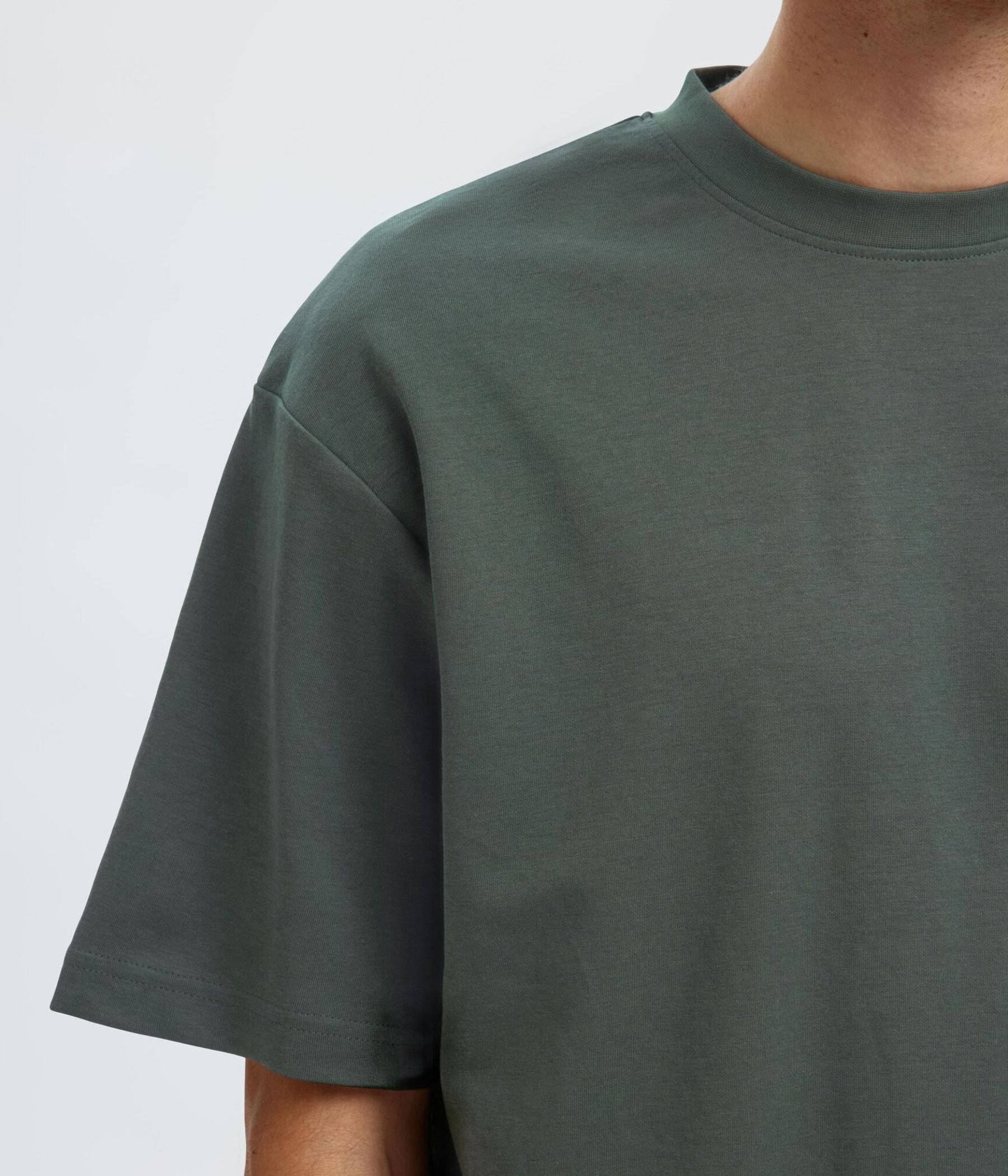 SLHLOOSEOSCAR SS O-NECK TEE NOOS. (Deep Forest)
