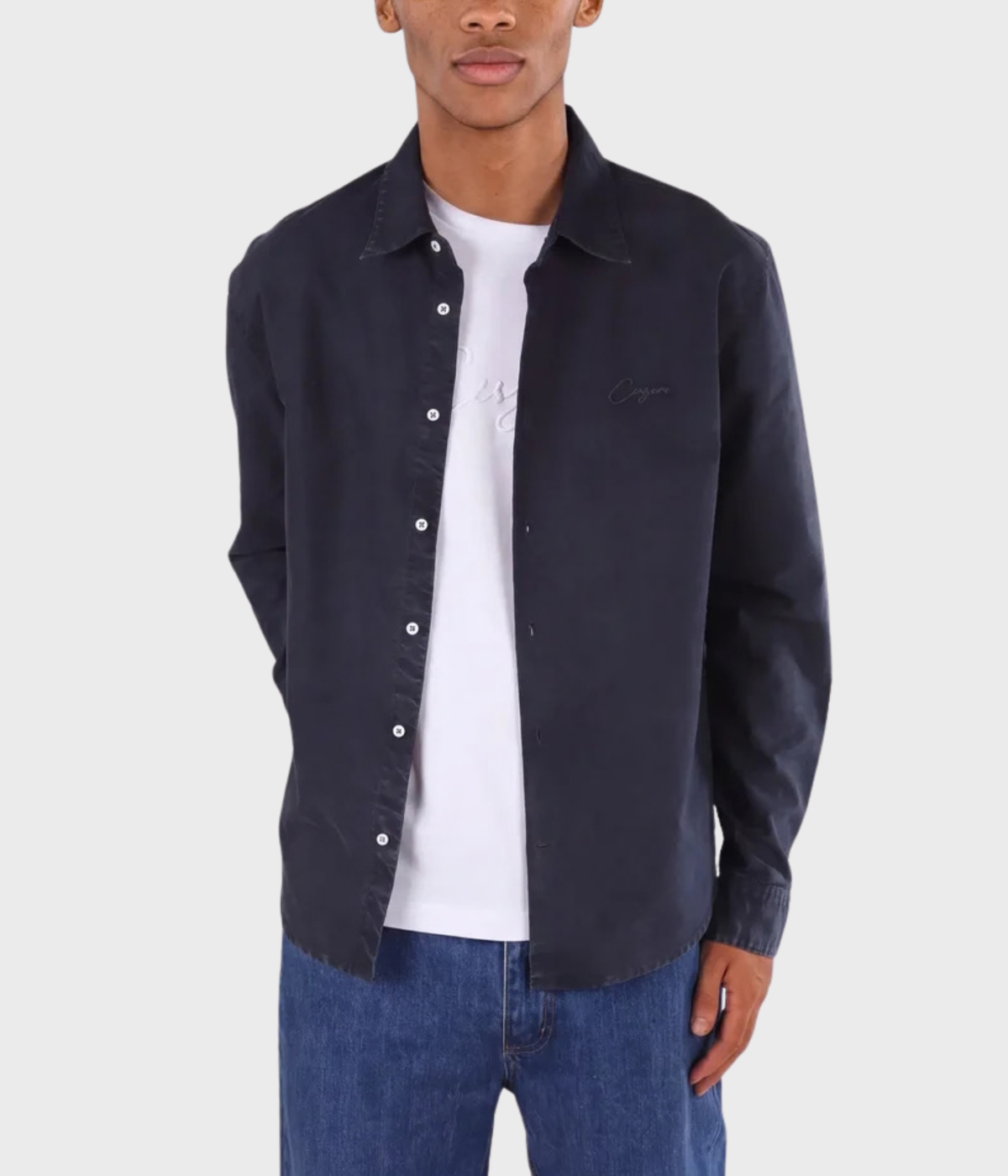 Algot Washed Oxford Shirt (829 Washed blue)