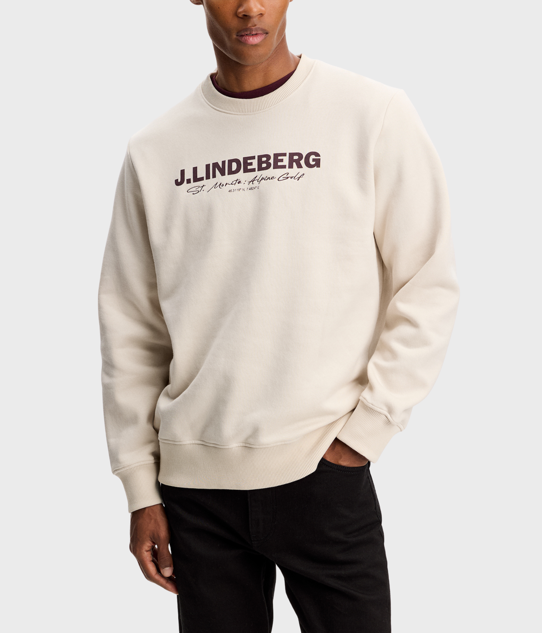 Alpha Graphic Crew Neck (U029 Moonbeam)