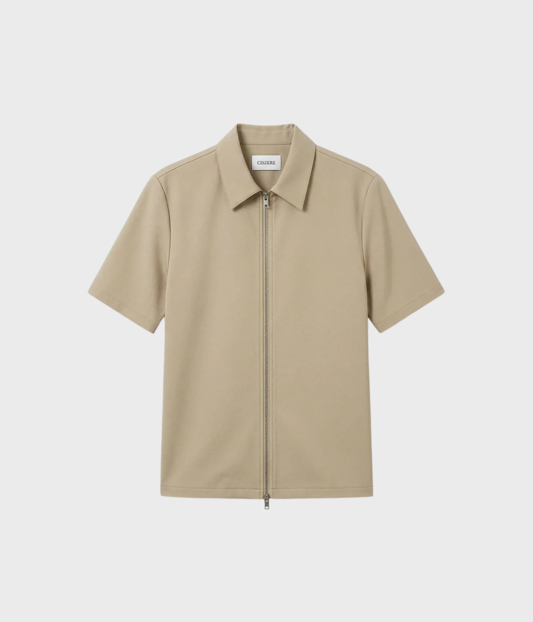Vander Zip Shirt (Moonlight beige)
