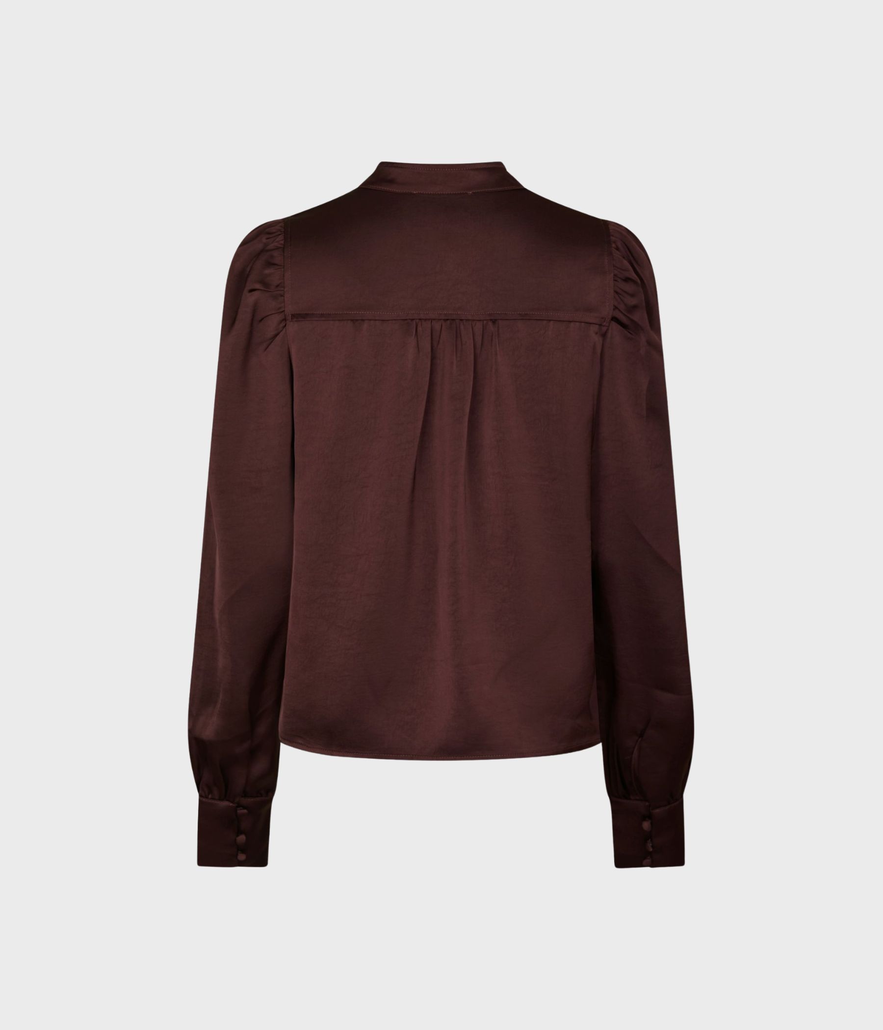 Rosslyn Heavy Sateen Blouse. (174 Burgundy)