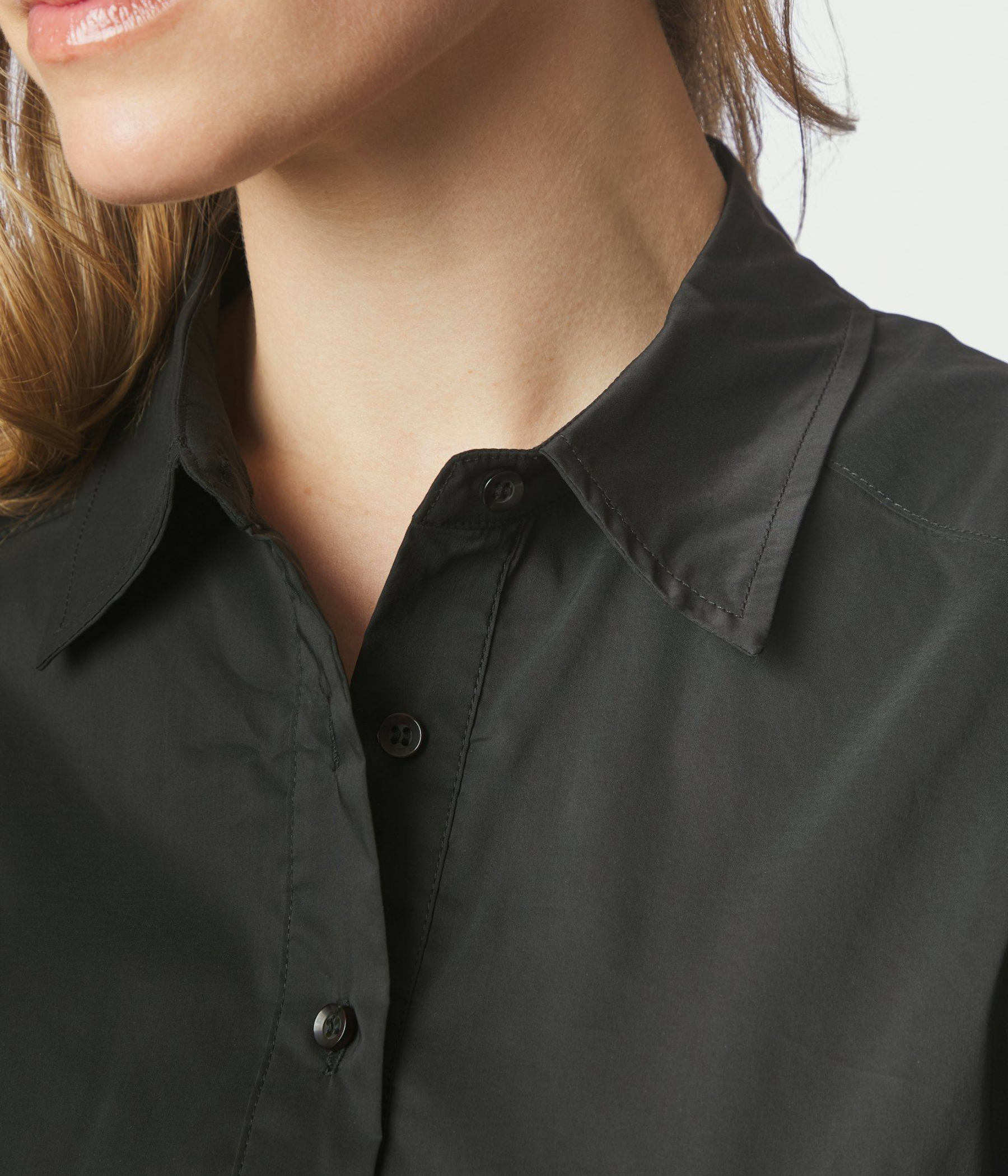 Balara Poplin Shirt (Black)