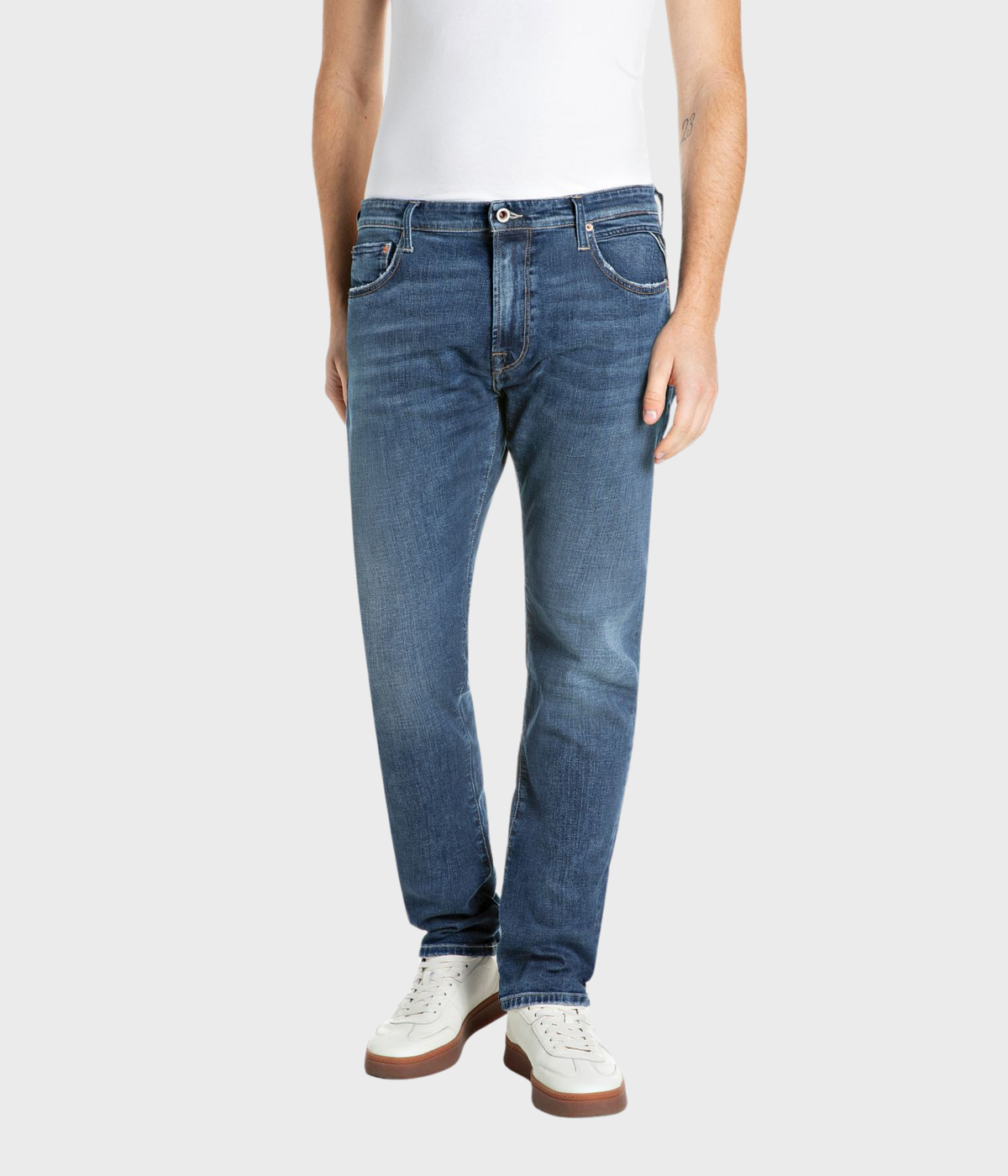 Trousers Aideen (C009 MEDIUM BLUE medium tone enzymatic stone wash)