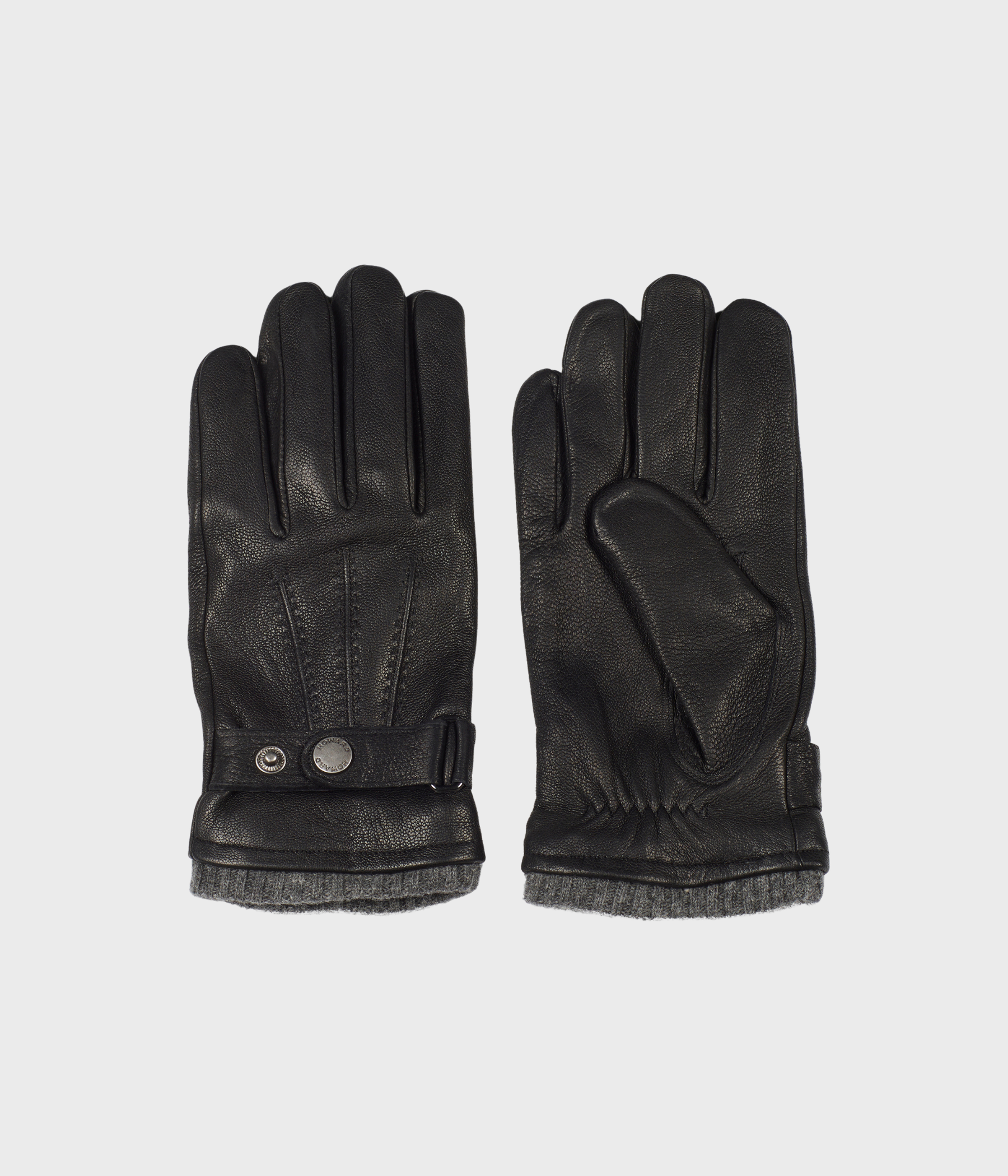 Howard Leather Gloves Bruno (Black)