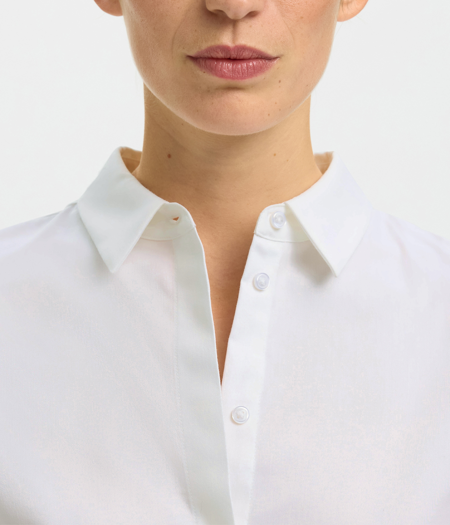 SLFROMIE LS FITTED SHIRT NOOS (Bright White)