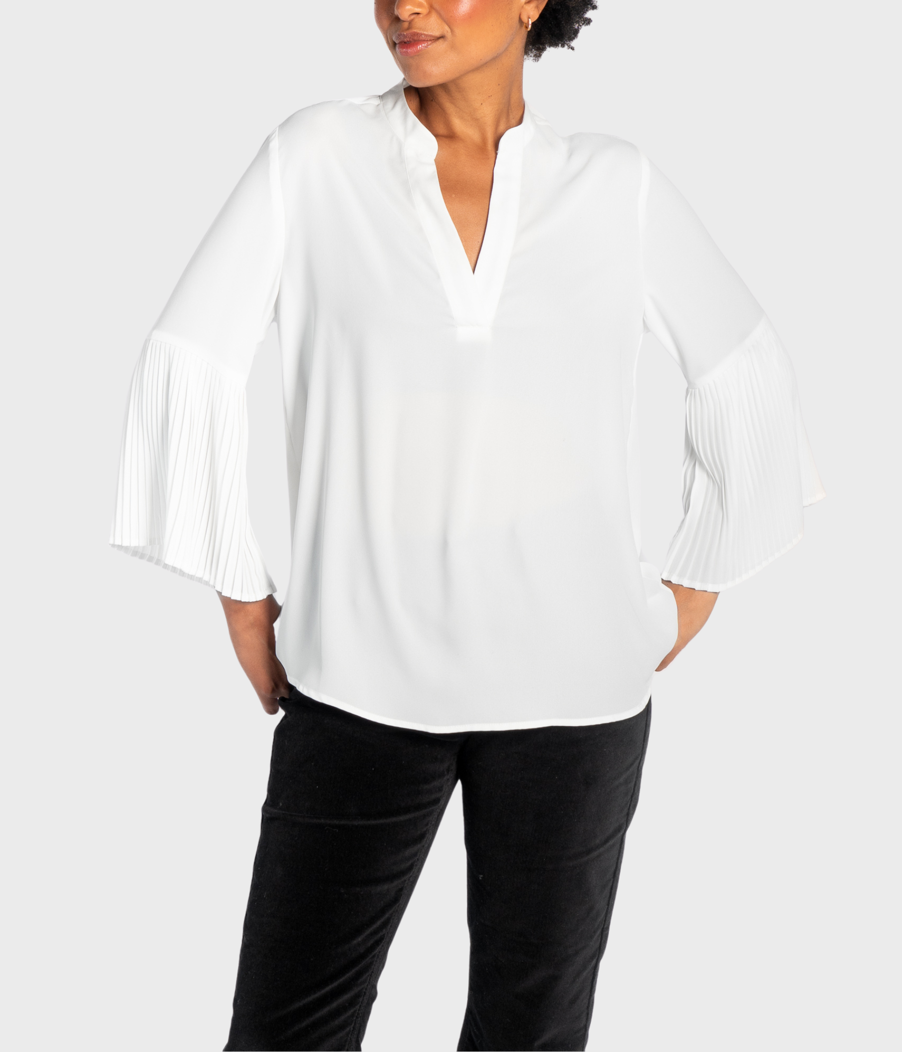 Mila Blouse (0003 White Alyssum)