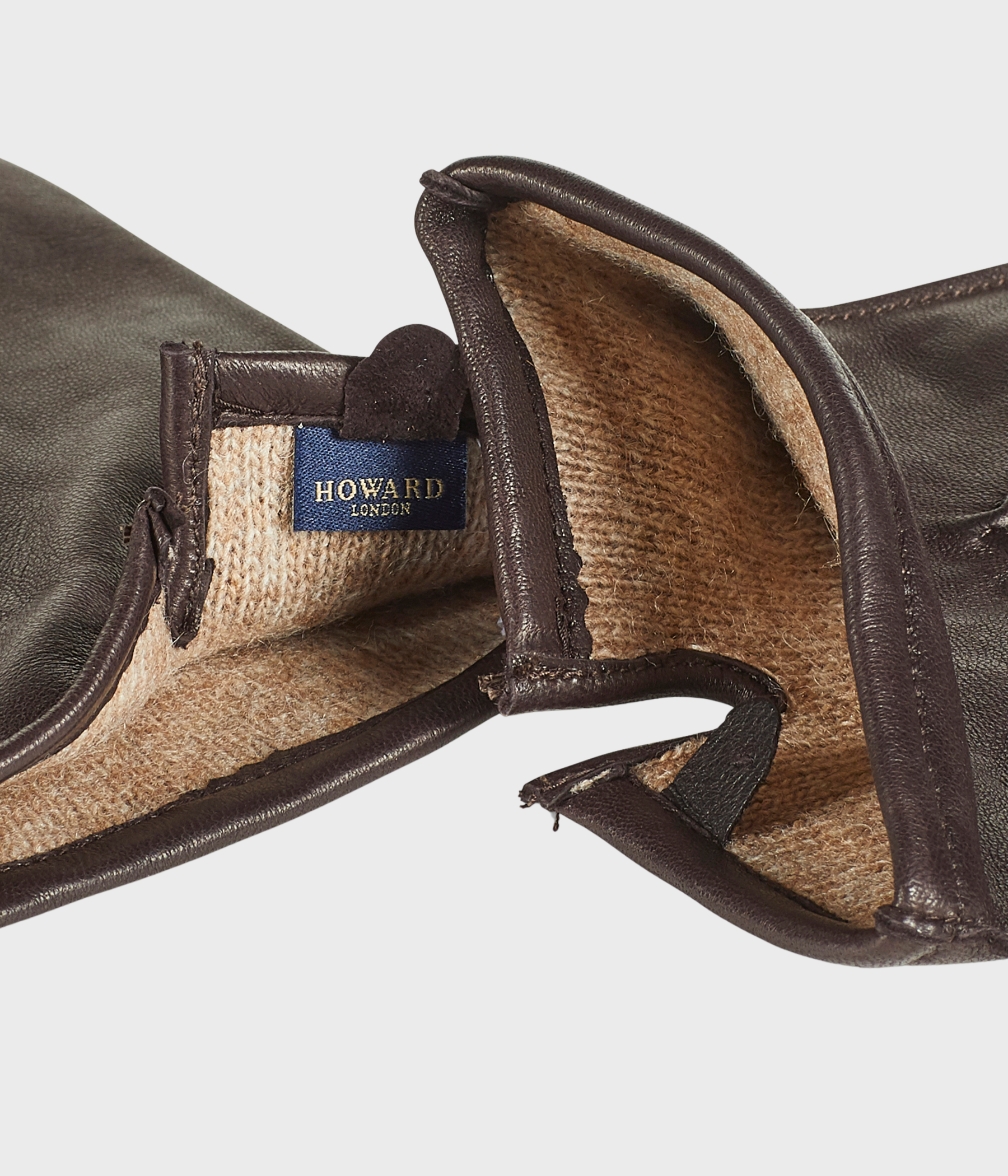 Howard Leather Gloves William (DARK BROWN)