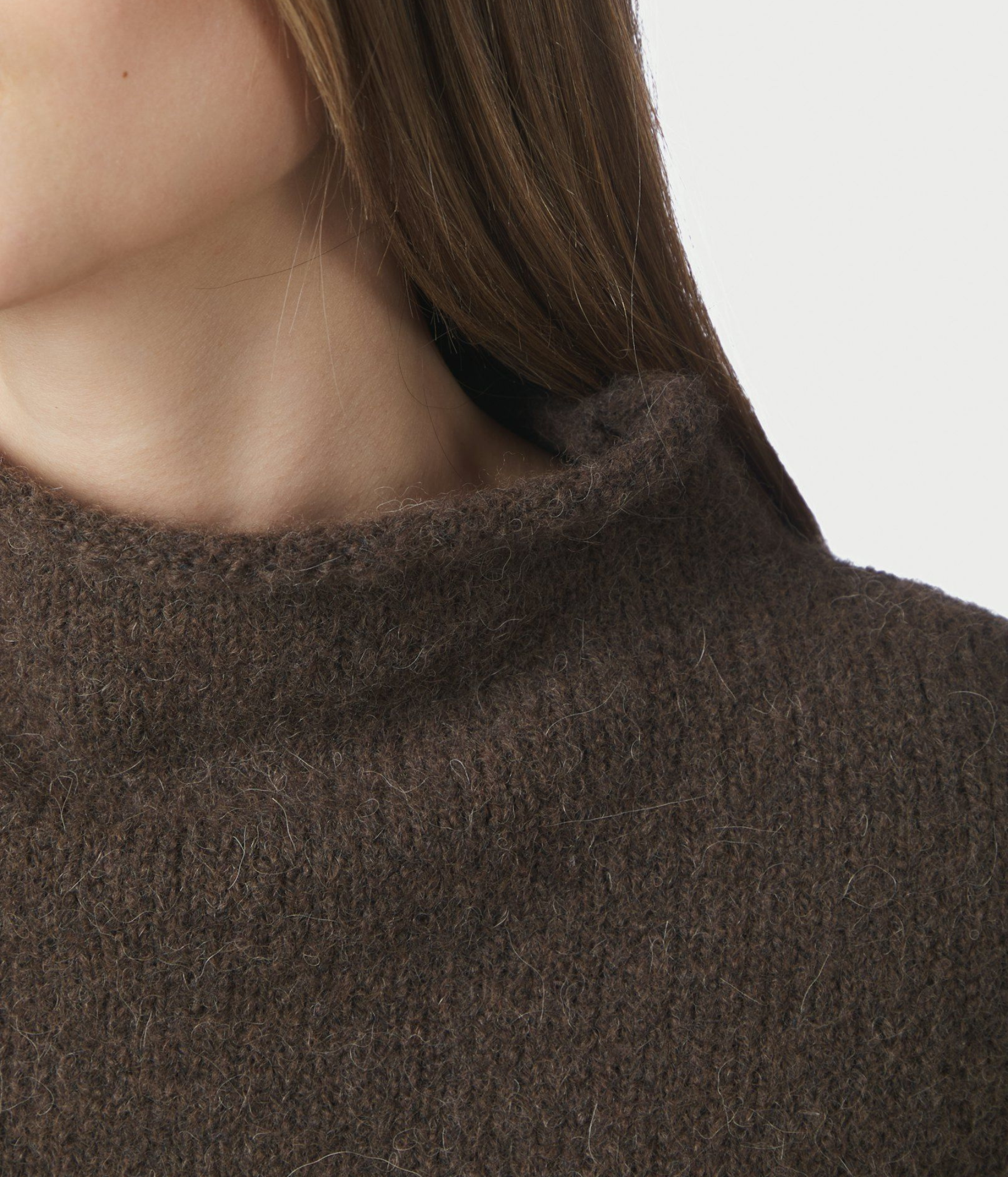 Jona Knit Top (Brown Melange)