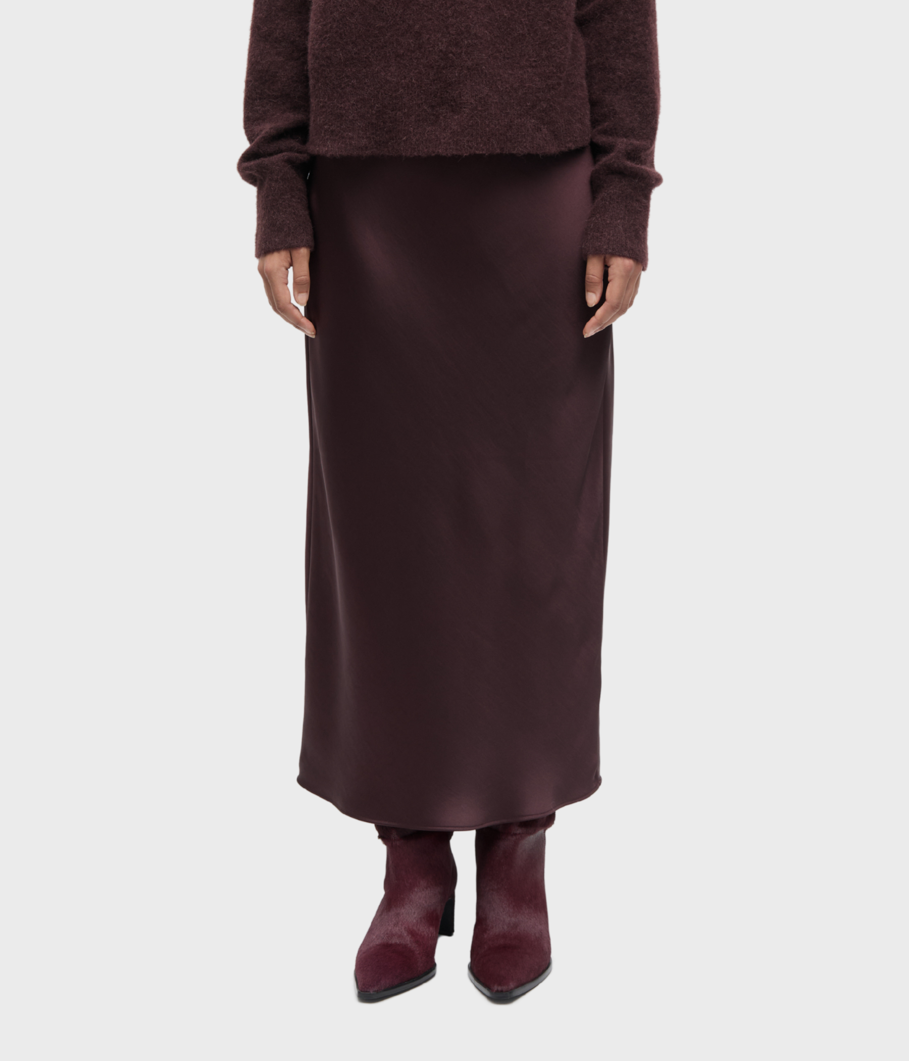 SAAGNETA LONG SKIRT 12956. (191619TCX Fudge)