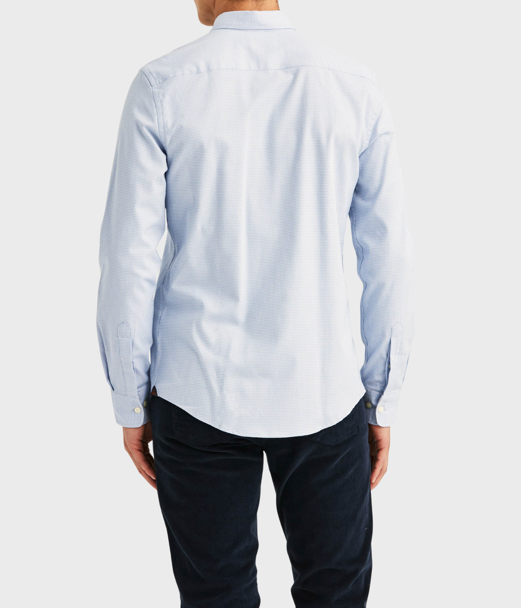 Watts Stretch Flannel Shirt-Slim Fit (56 BLUE)
