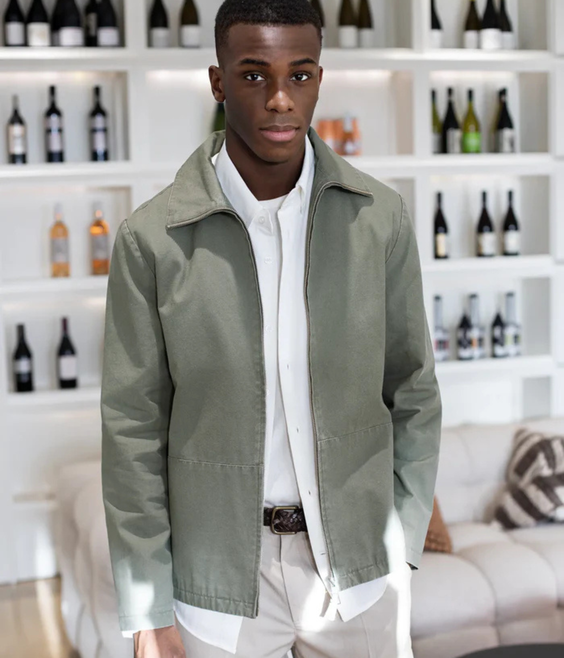 Roux Canvas Jacket (Washed green)