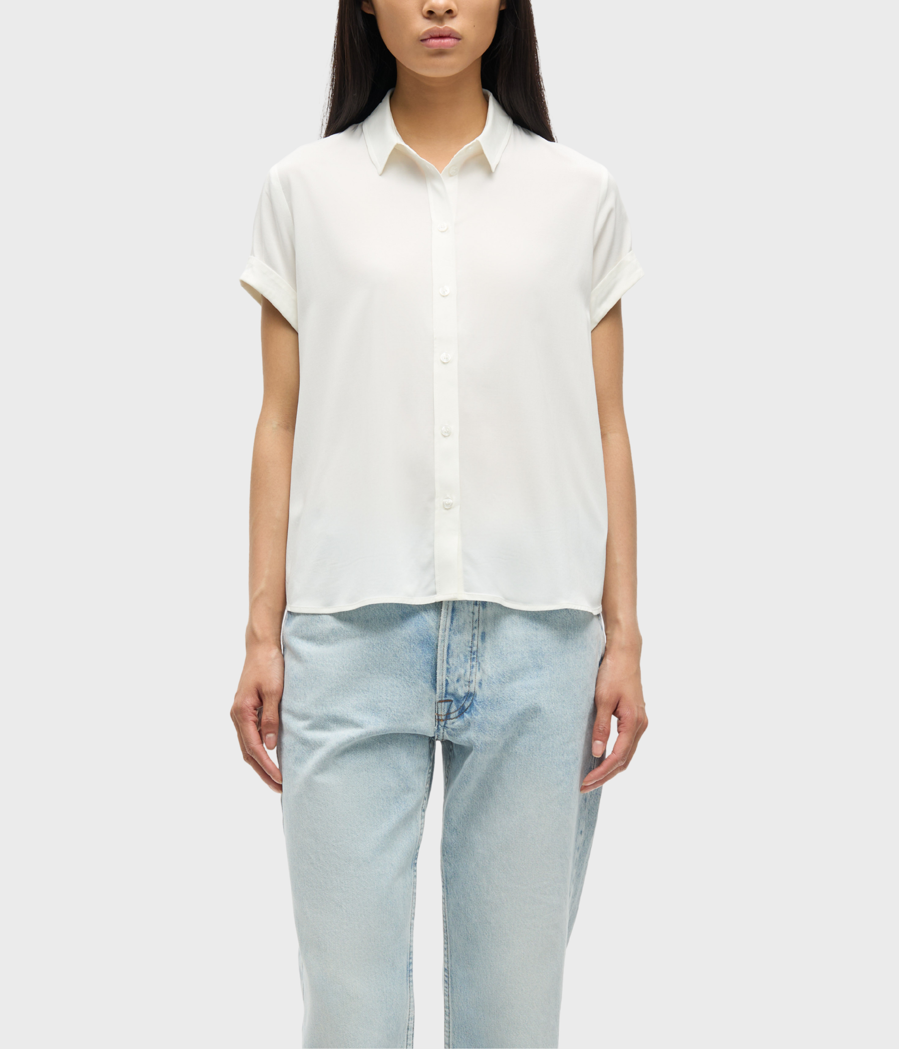 Majan Ss Shirt 9942. (CLEAR CREAM)