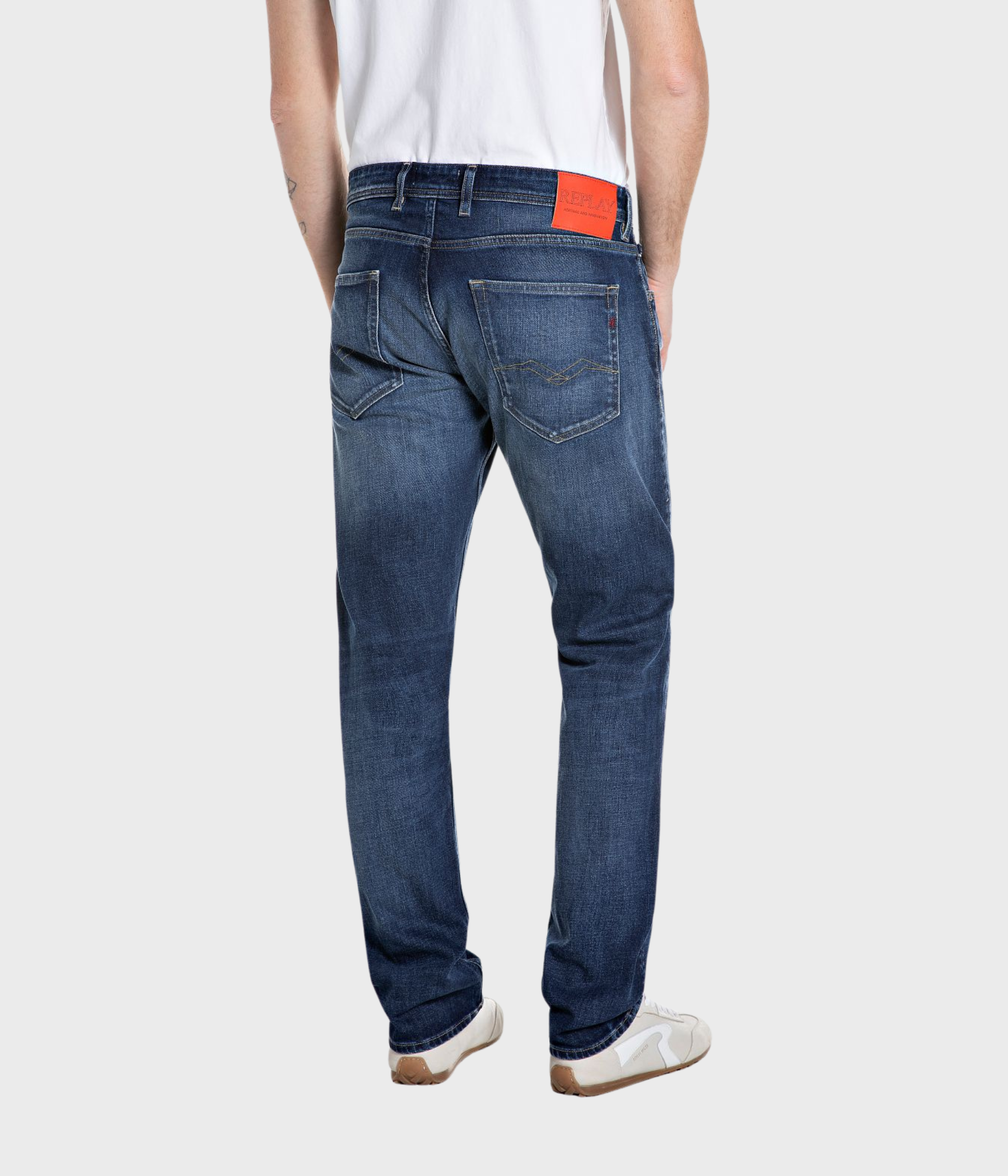 Trousers GROVER (007 DARK BLUE dark enzymatic stone wash) - D.O. Design Only