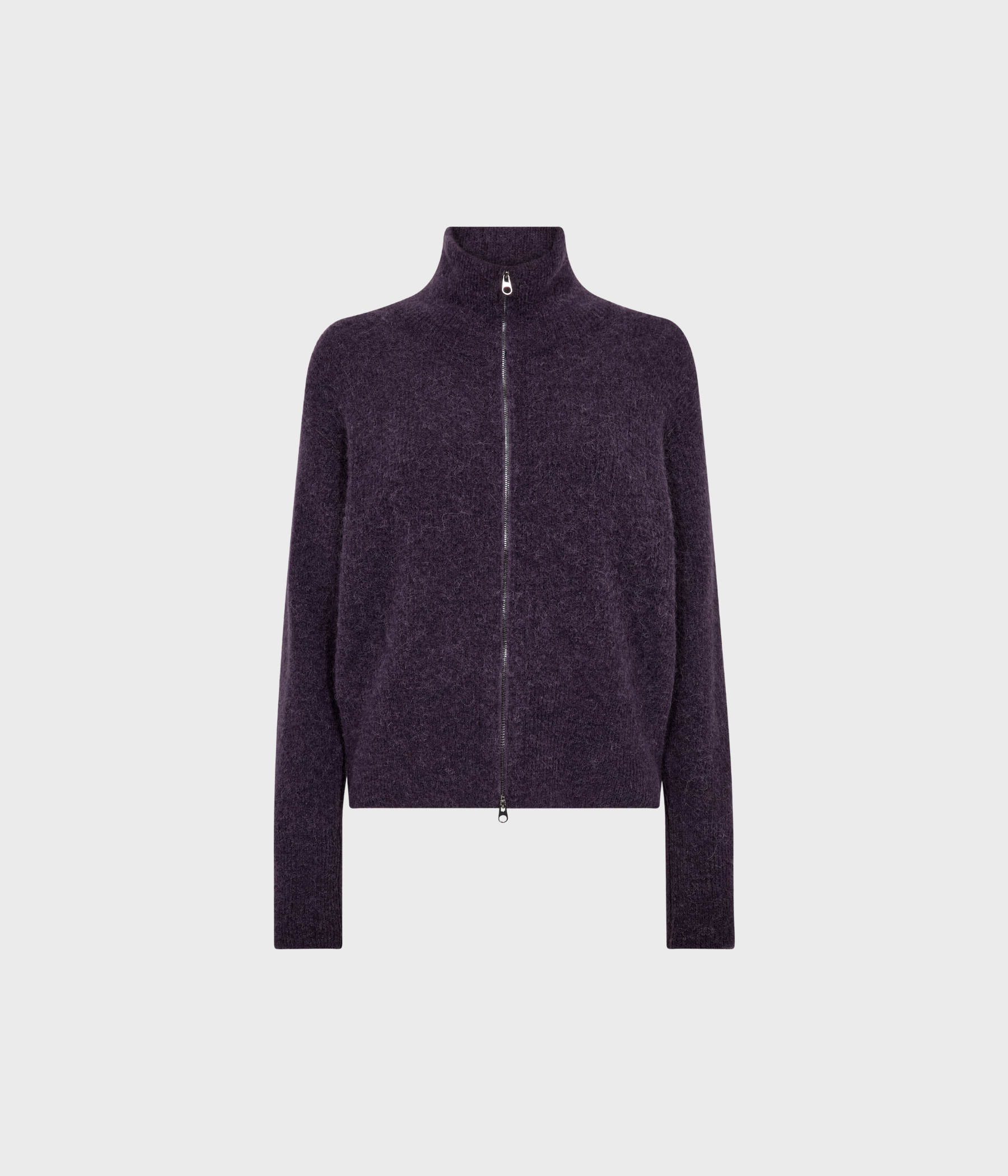 Mmthora Knit Zip Cardigan (292 Sweet Grape)