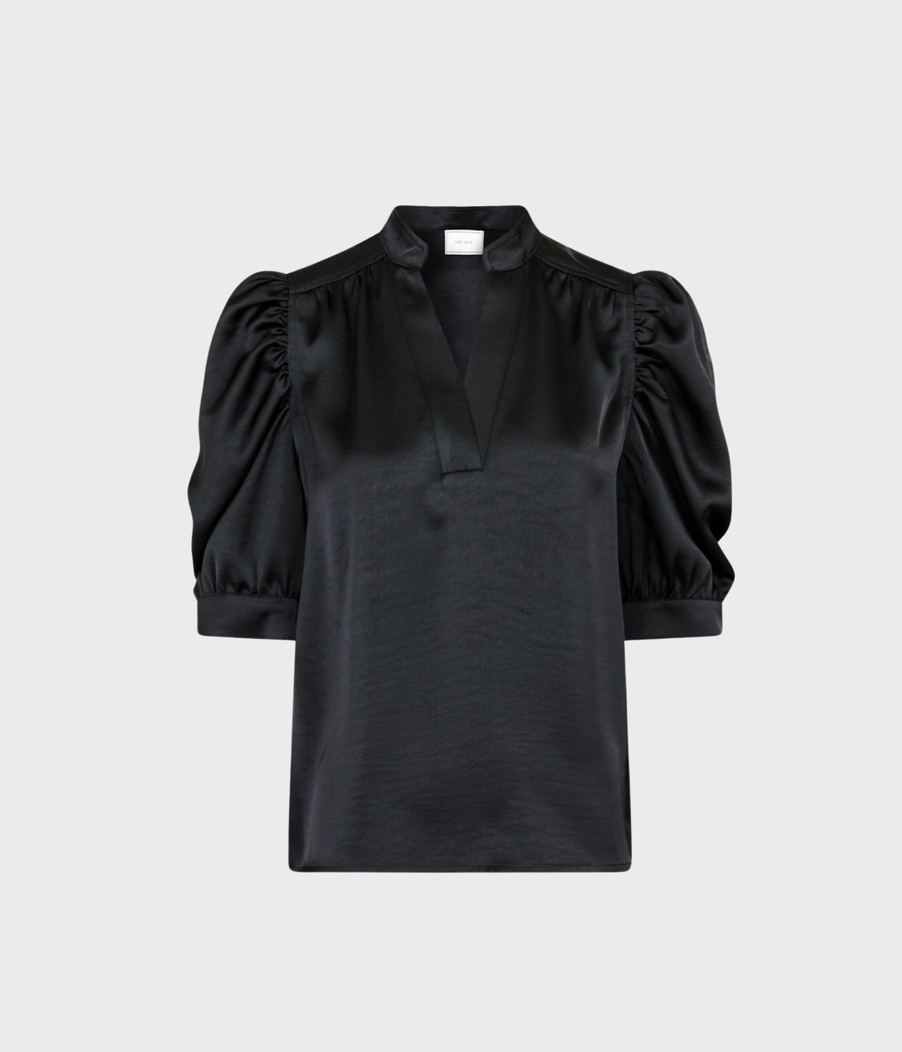 Roella Heavy Sateen Blouse. (100 Black)