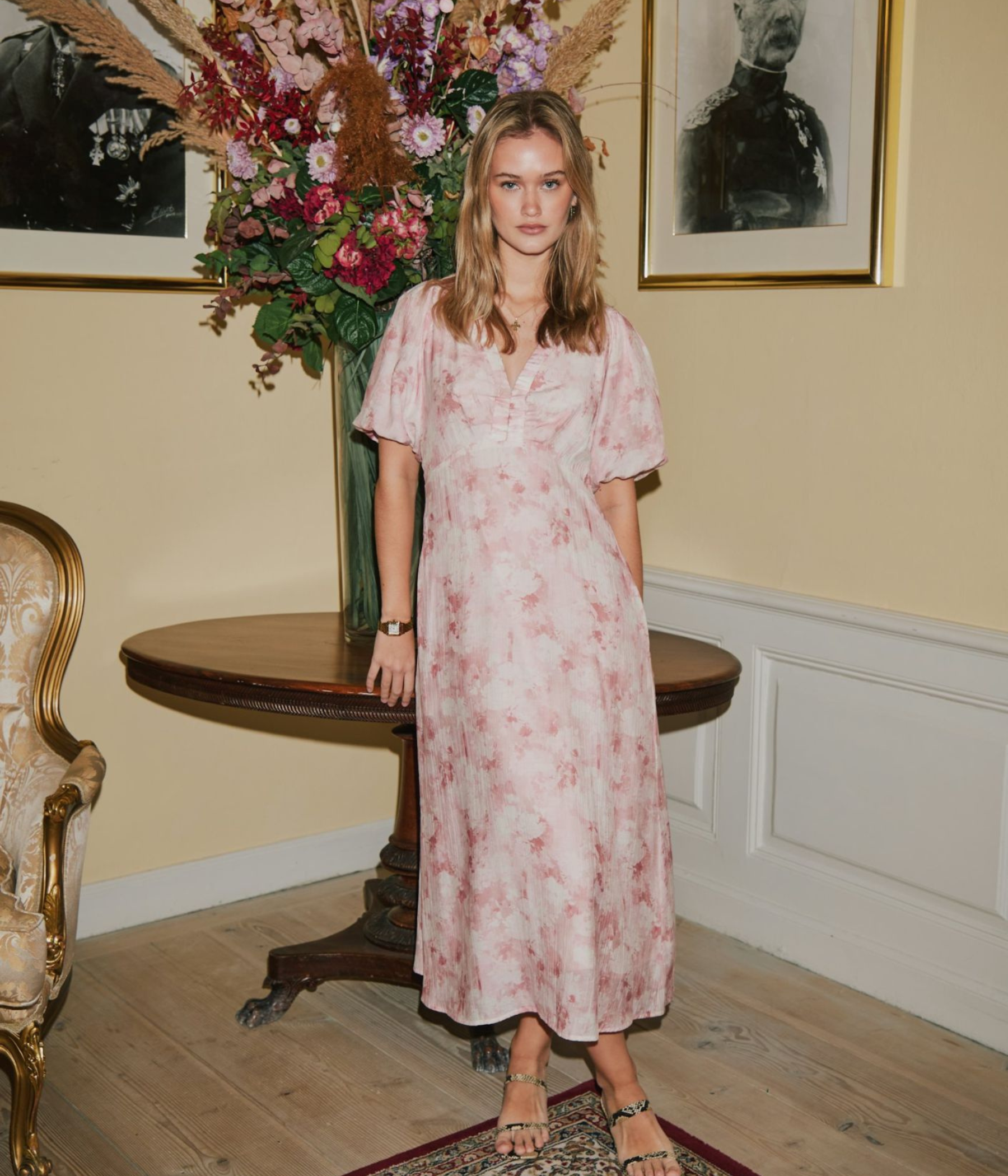 Illana Floral Fusion Dress (165 Rose) - D.O. Design Only