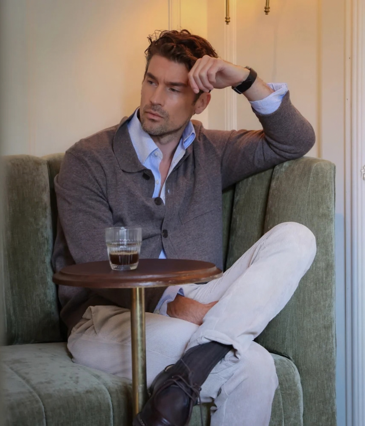 Cashmere Cardigan (NOUGAT)