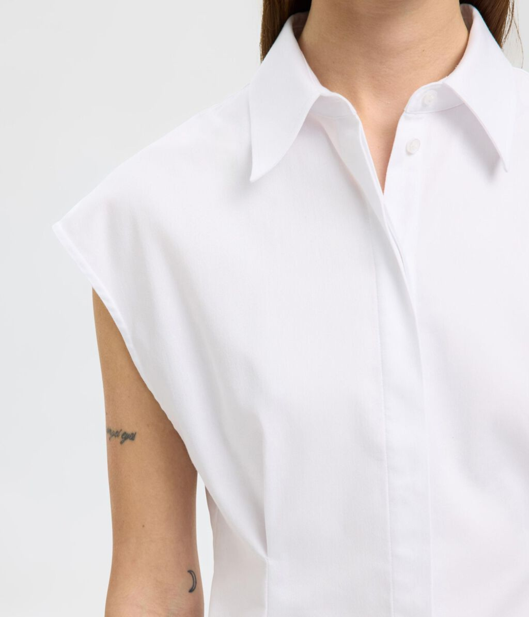 SLFFINA SLIM SS SHIRT B (Bright White)