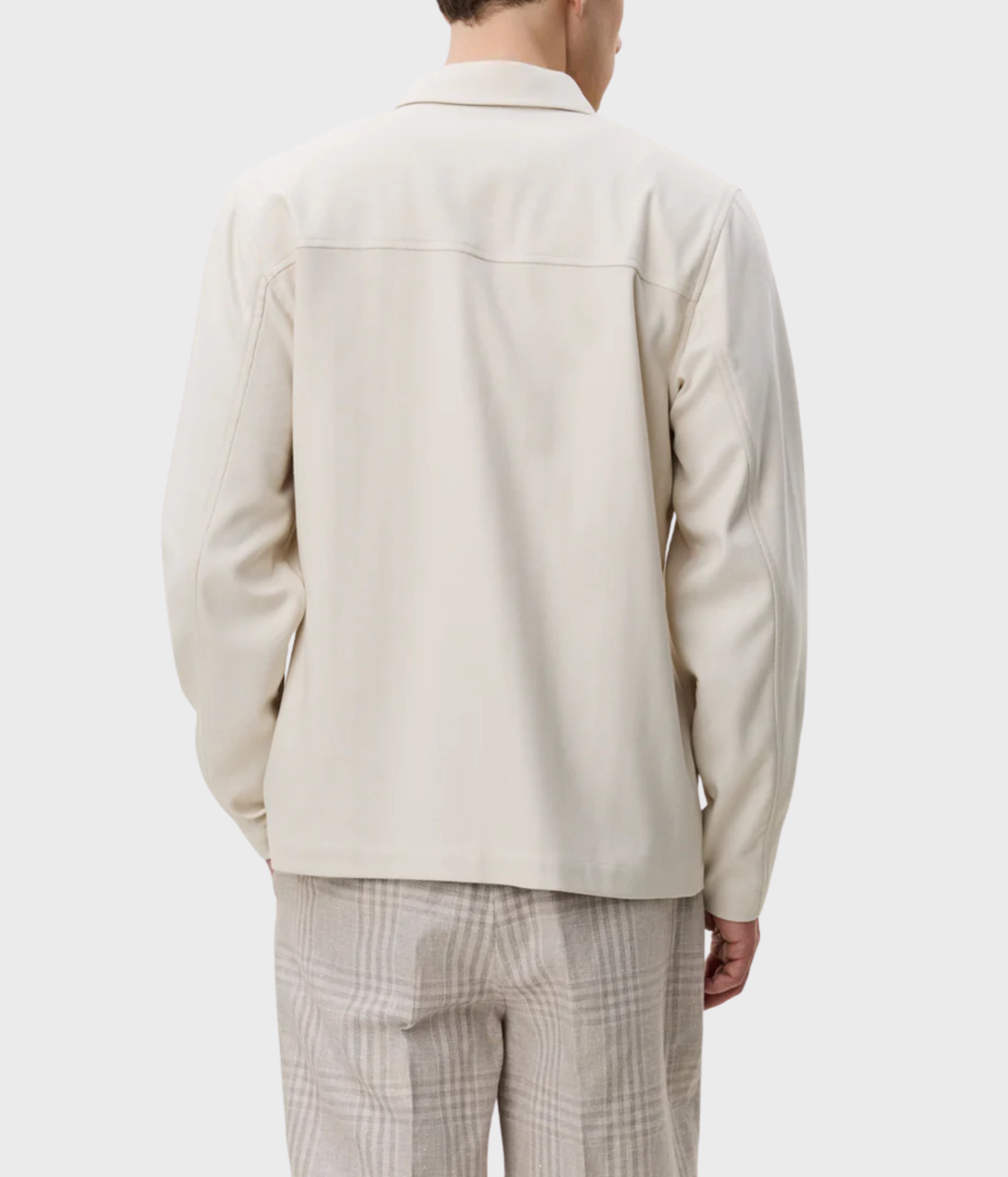 Herringbone Overshirt (215 Ivory)